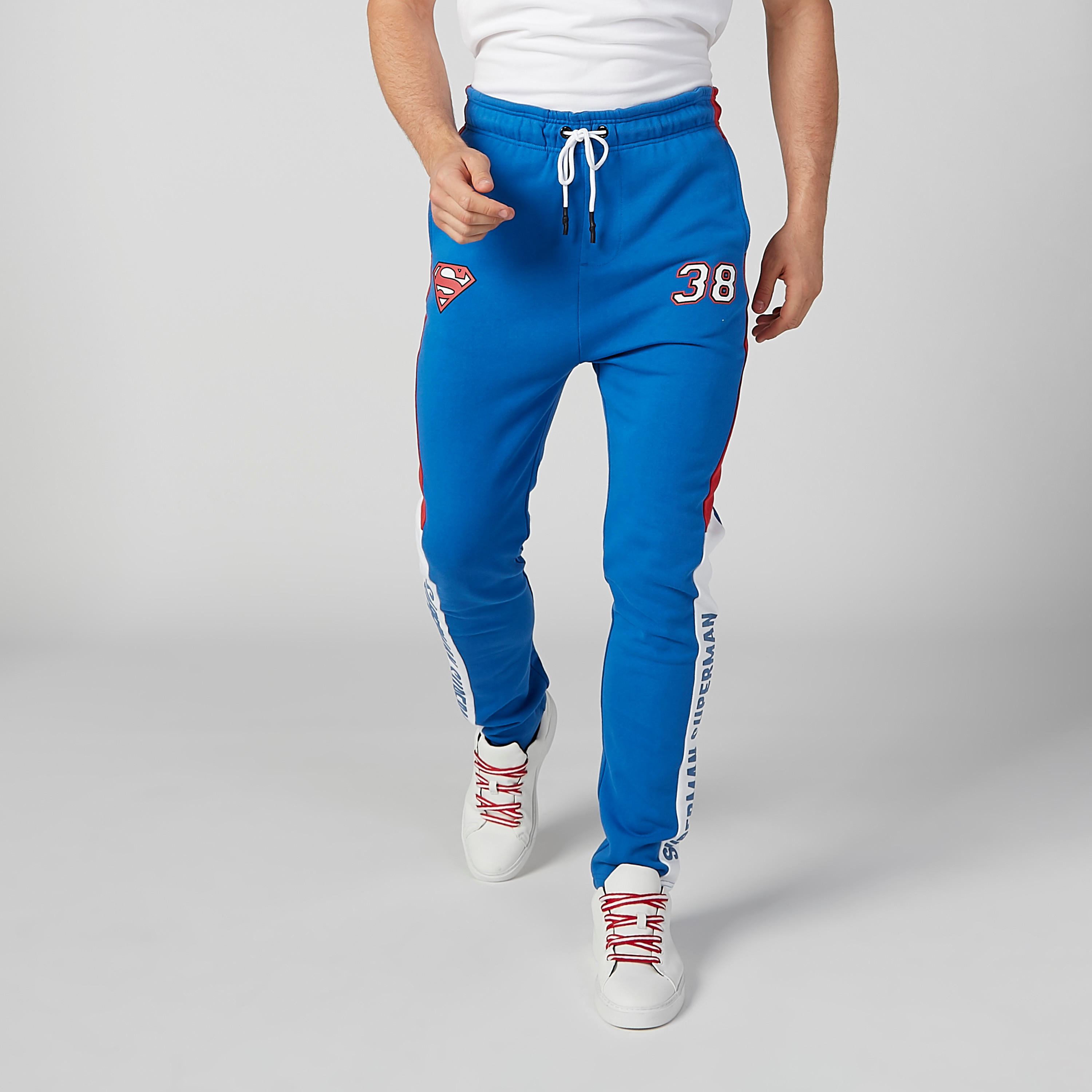بنطلون مستدام طويل بخصر متوسط الارتفاع و طبعات سوبرمان-men-clothing-bottoms-joggers-image-4