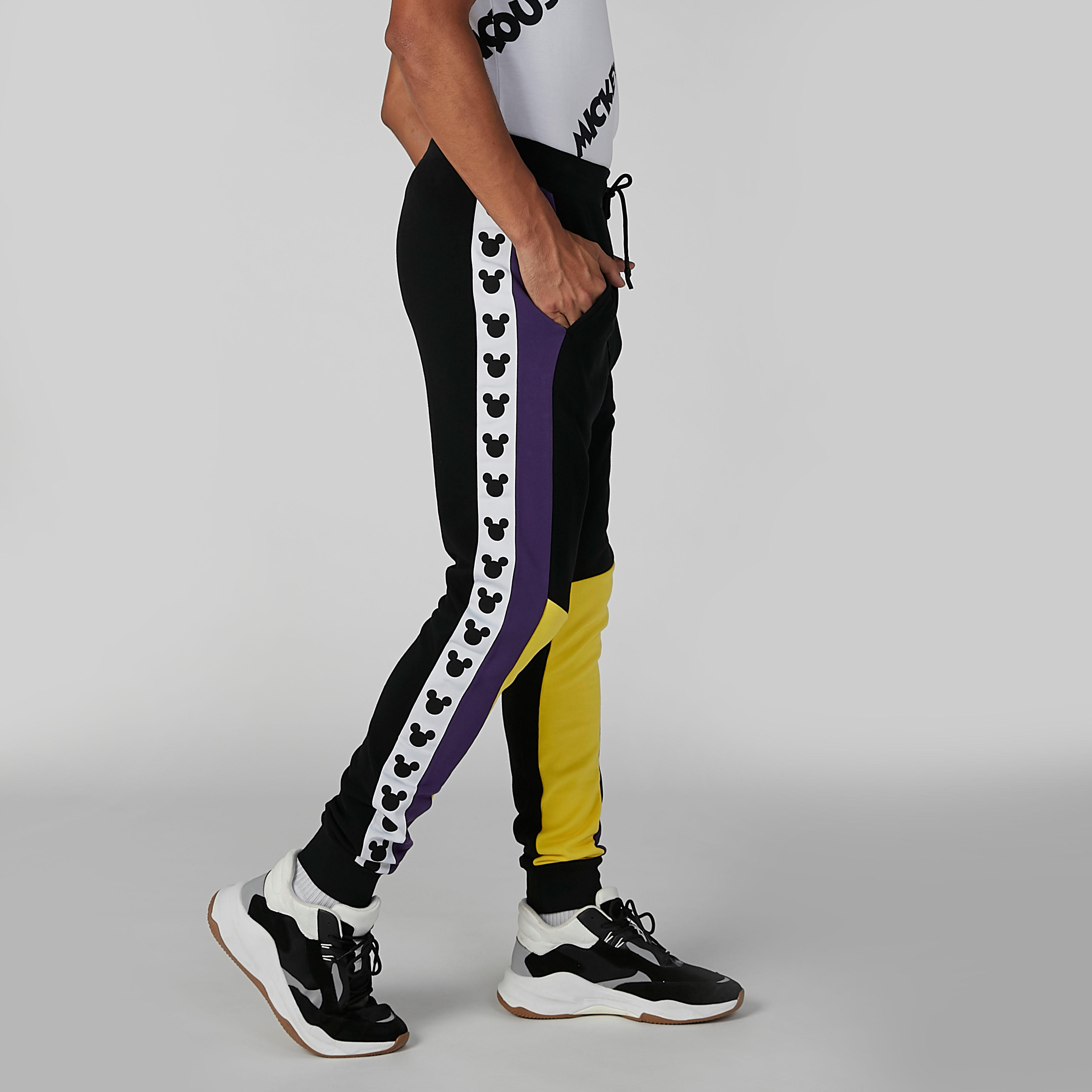 بنطلون رياضي مستدام سليم وخصر متوسط الارتفاع وطبعات ميكي ماوس -men-clothing-bottoms-joggers-image-3