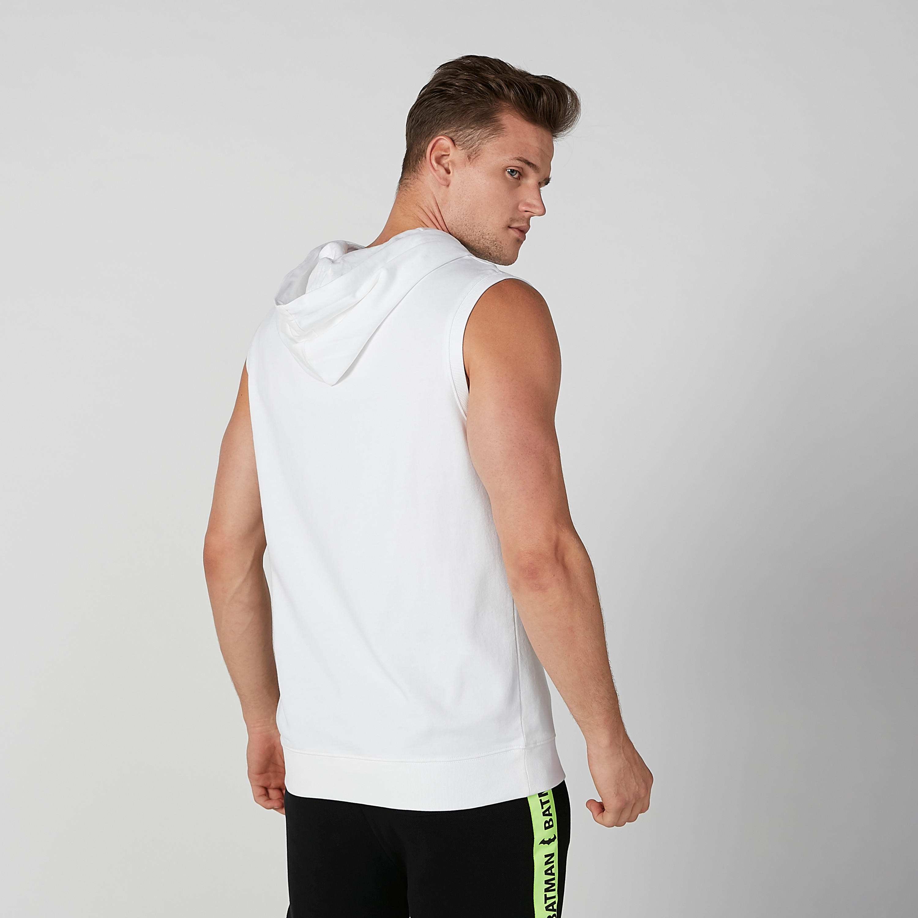تيشيرت مستدام دون أكمام سليم وقبّعة وطبعات باتمان -men-clothing-tshirtsandpolos-tshirts-image-3
