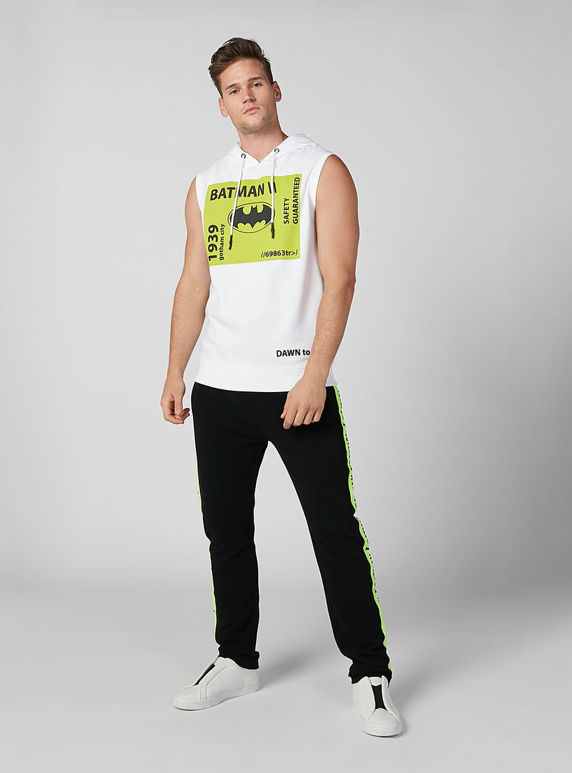 تيشيرت مستدام دون أكمام سليم وقبّعة وطبعات باتمان -men-clothing-tshirtsandpolos-tshirts-image-4