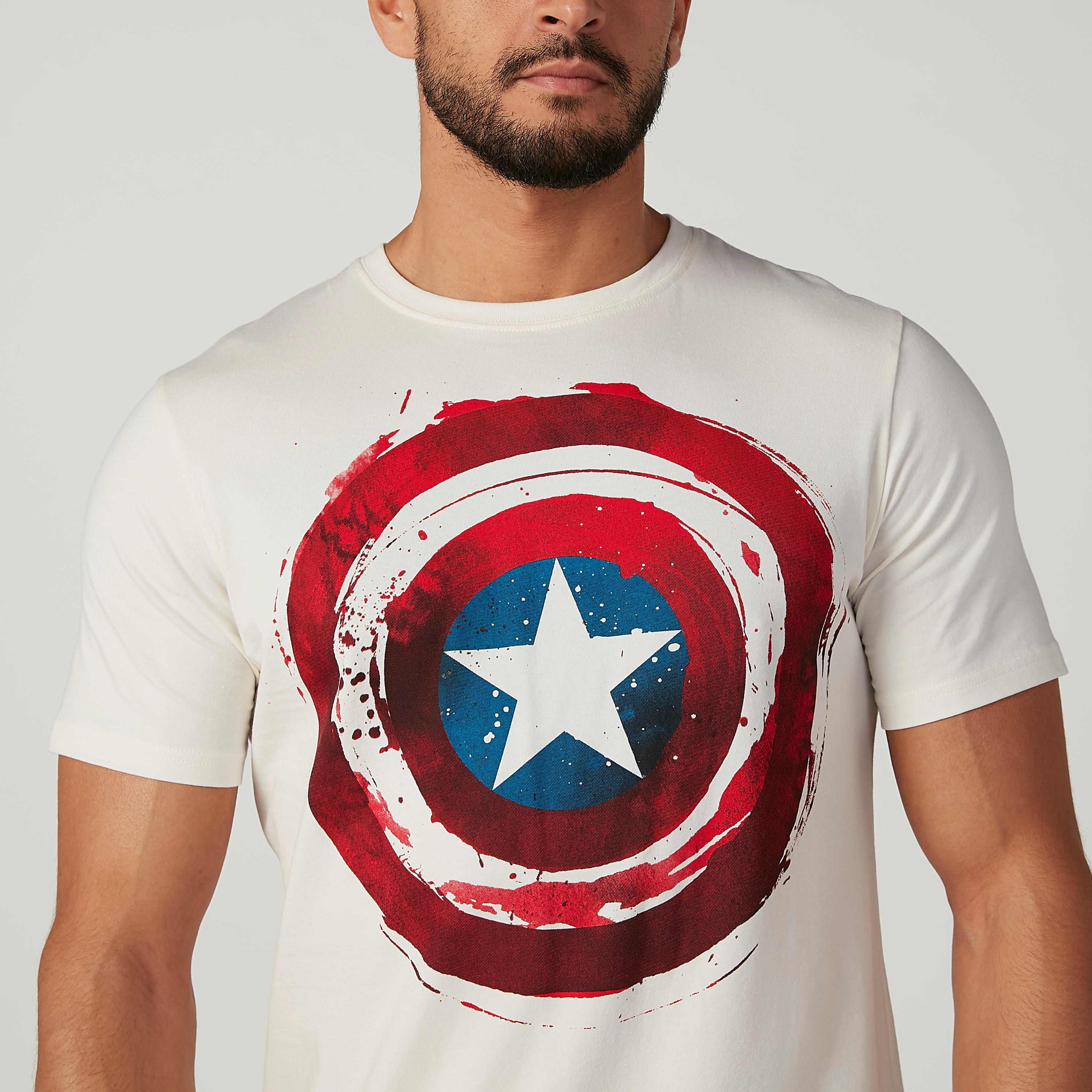 تيشيرت مستدام سليم بياقة ضيّقة وطبعات كابتن أمريكا -men-clothing-tshirtsandpolos-tshirts-image-4