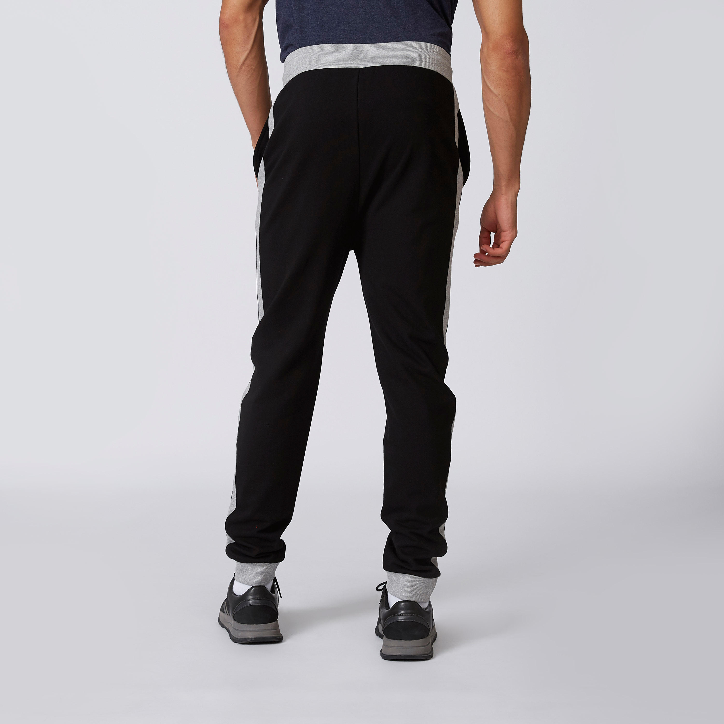 بنطلون مستدامة رياضي سليم بخصر متوسط الارتفاع وطبعات مستر بين -men-clothing-bottoms-joggers-image-2