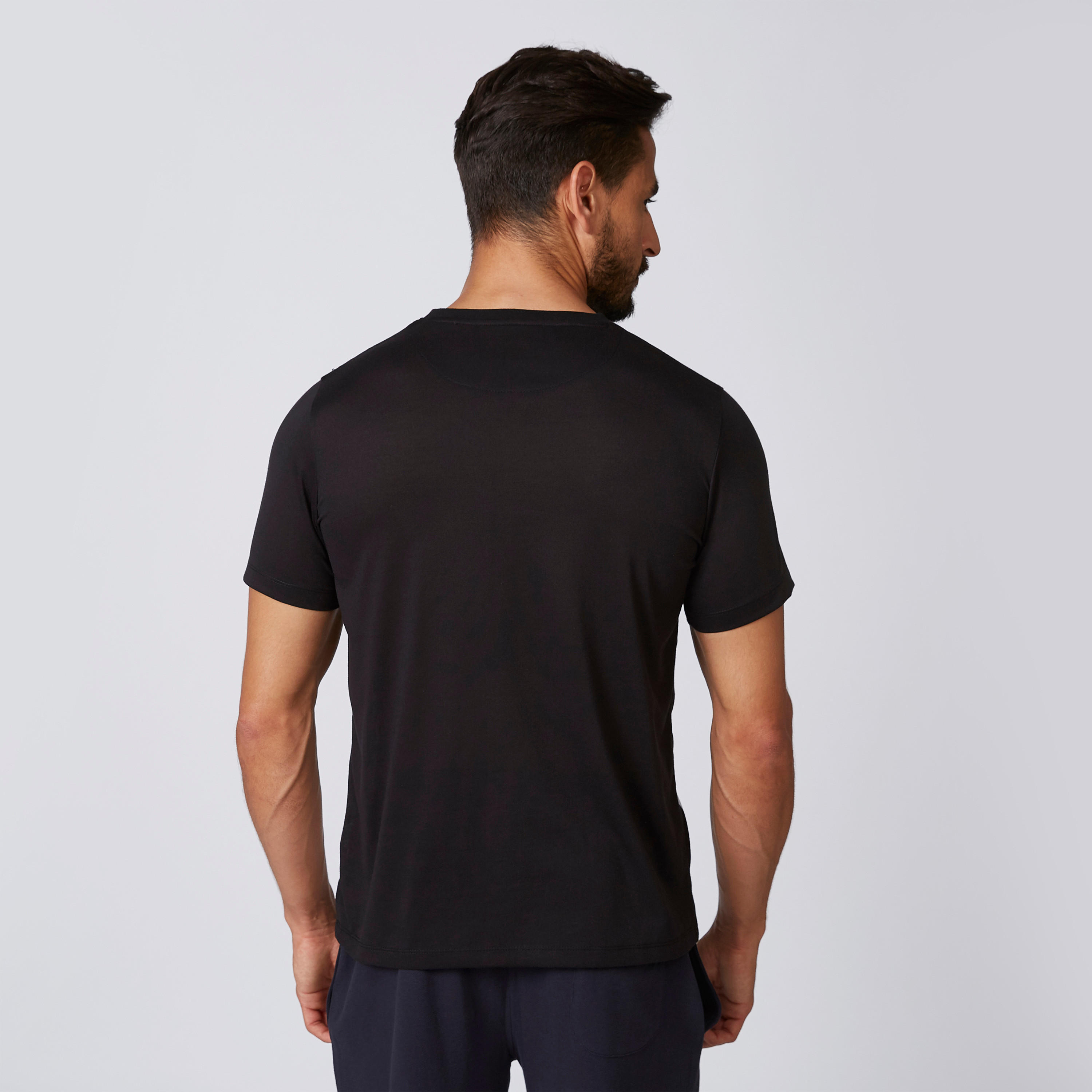 تيشيرت سليم بياقة ضيقة وأكمام قصيرة وطبعات بوب مارلي-men-clothing-tshirtsandpolos-tshirts-image-2