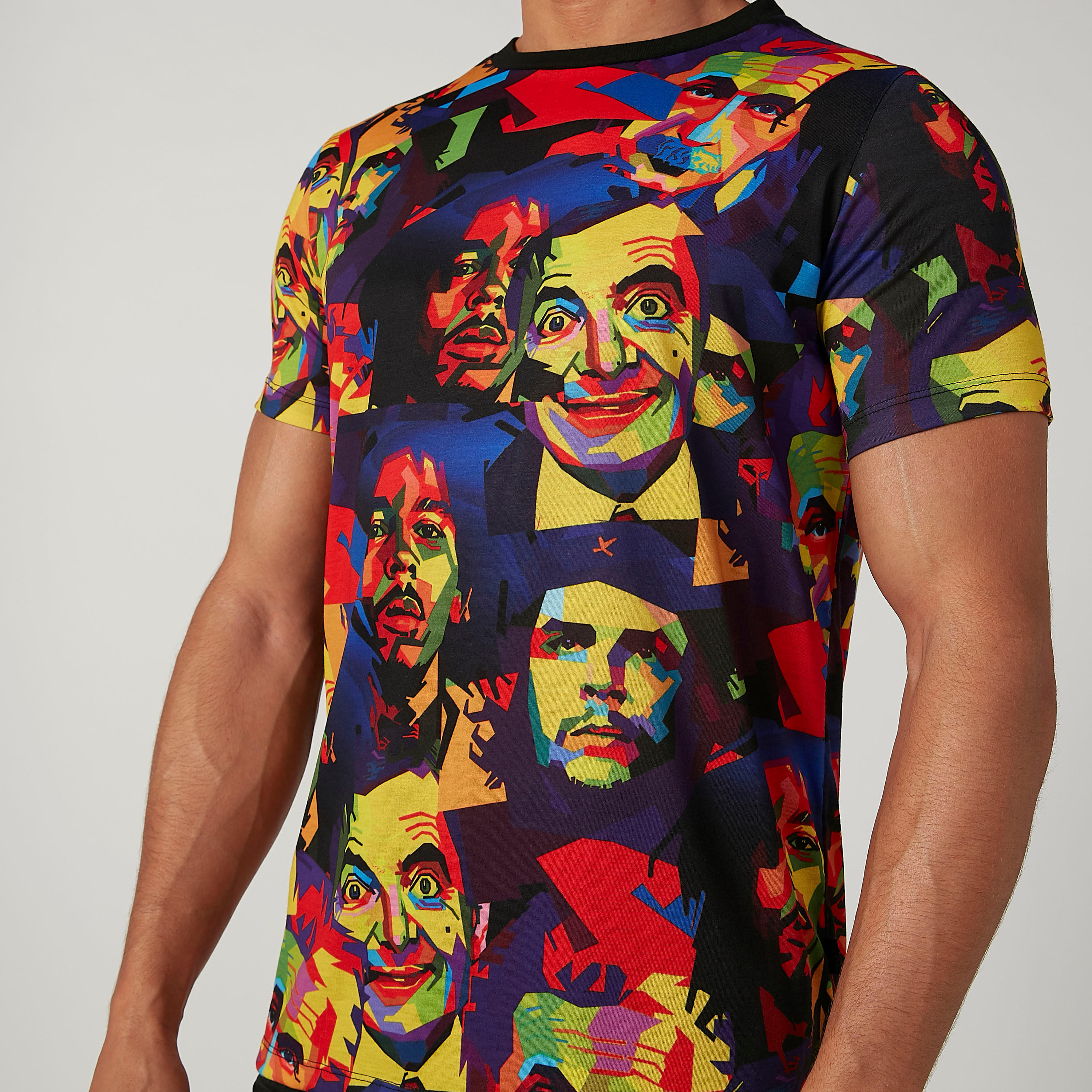 Slim Fit Printed T-shirt with Crew Neck and Short Sleeves-men-clothing-tshirtsandpolos-tshirts-image-4