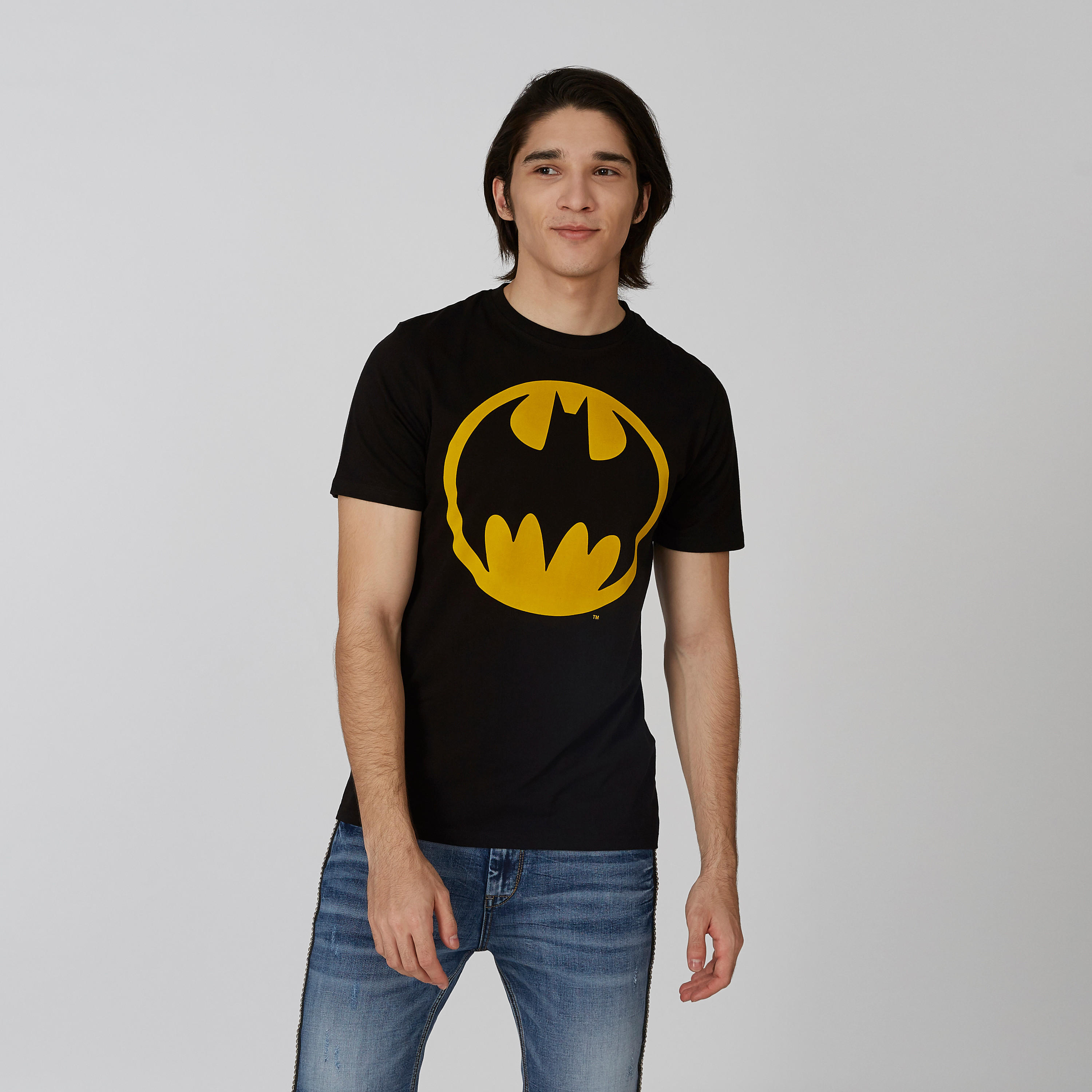 تيشيرت مستدام سليم بأكمام قصيرة وطبعات باتمان-men-clothing-tshirtsandpolos-tshirts-image-1