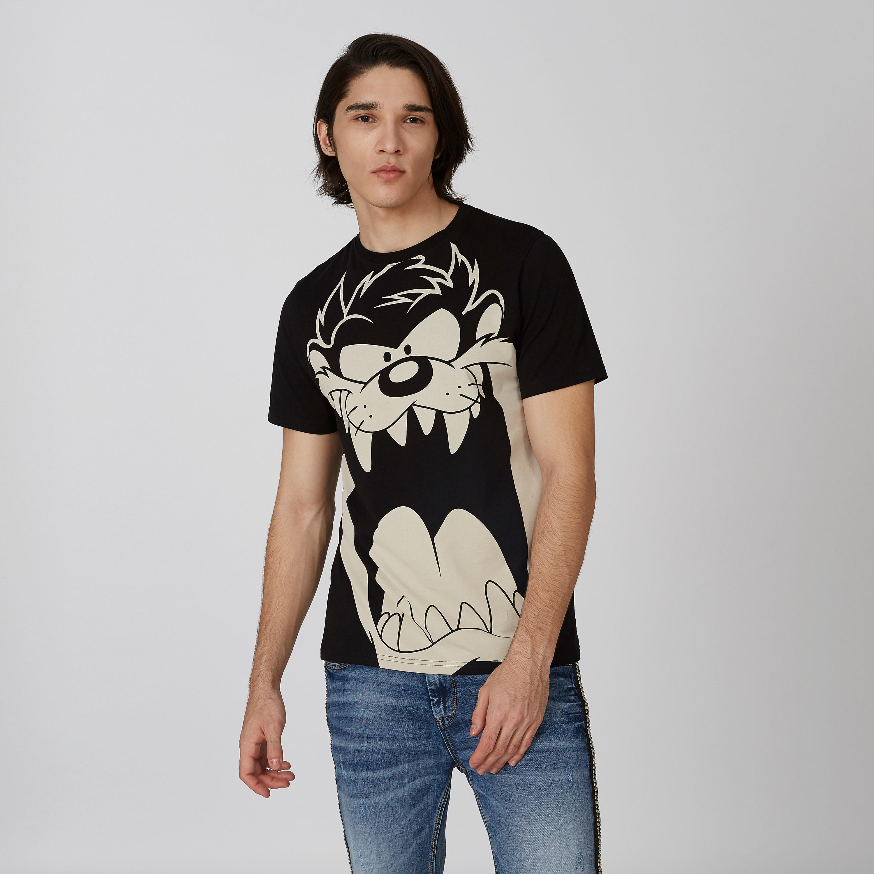 تيشيرت مستدام سليم بأكمام قصيرة وطبعات -men-clothing-tshirtsandpolos-tshirts-image-1