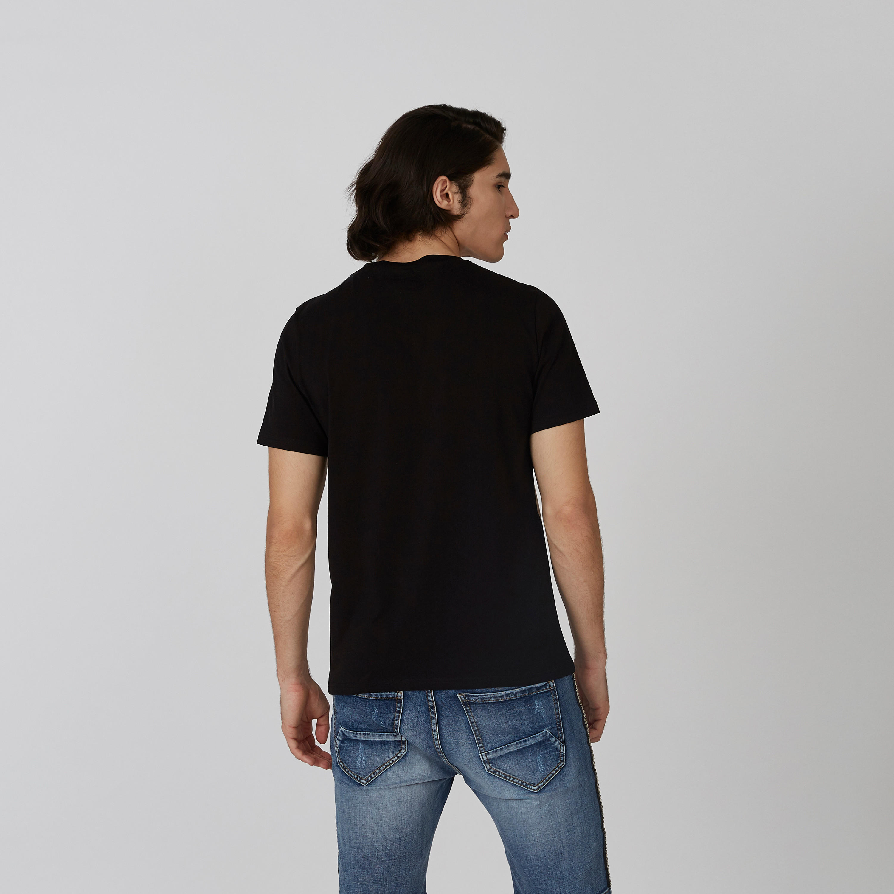تيشيرت مستدام سليم بأكمام قصيرة وطبعات -men-clothing-tshirtsandpolos-tshirts-image-2