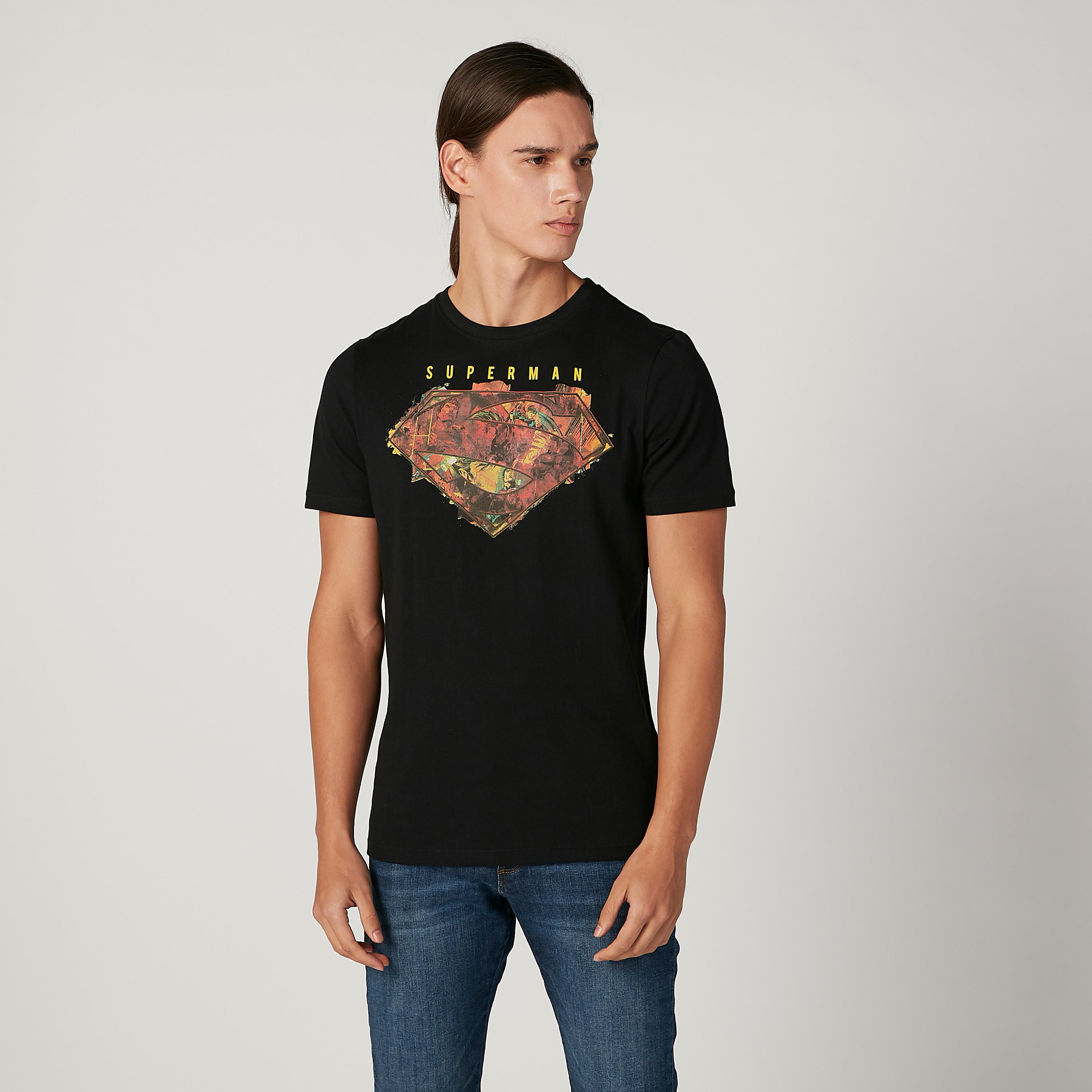 تيشيرت مستدام سليم بياقة ضيّقة وطبعات سوبرمان -men-clothing-tshirtsandpolos-tshirts-image-1