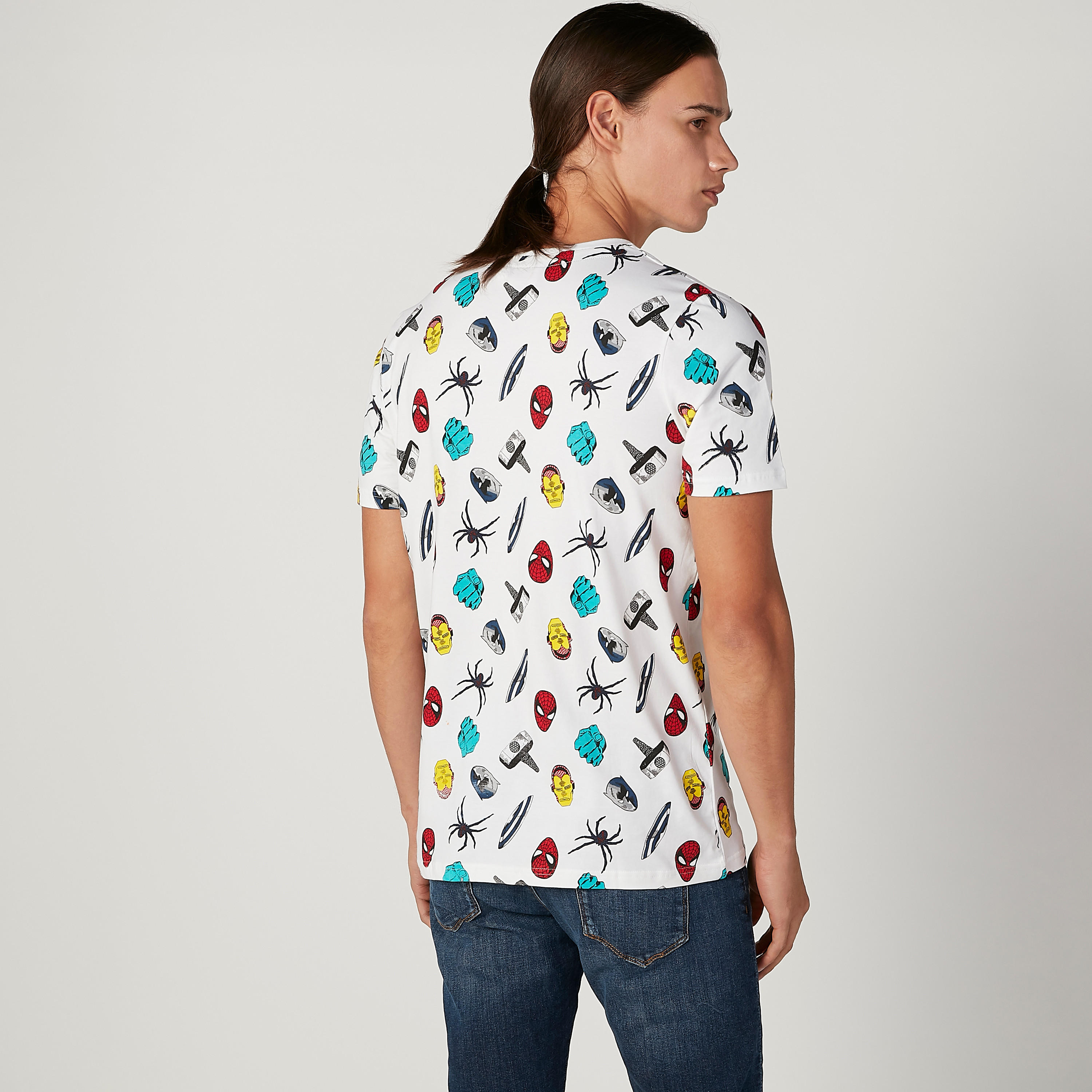 Sustainable Slim Fit Avengers Printed T-shirt with Crew Neck-men-clothing-tshirtsandpolos-tshirts-image-4