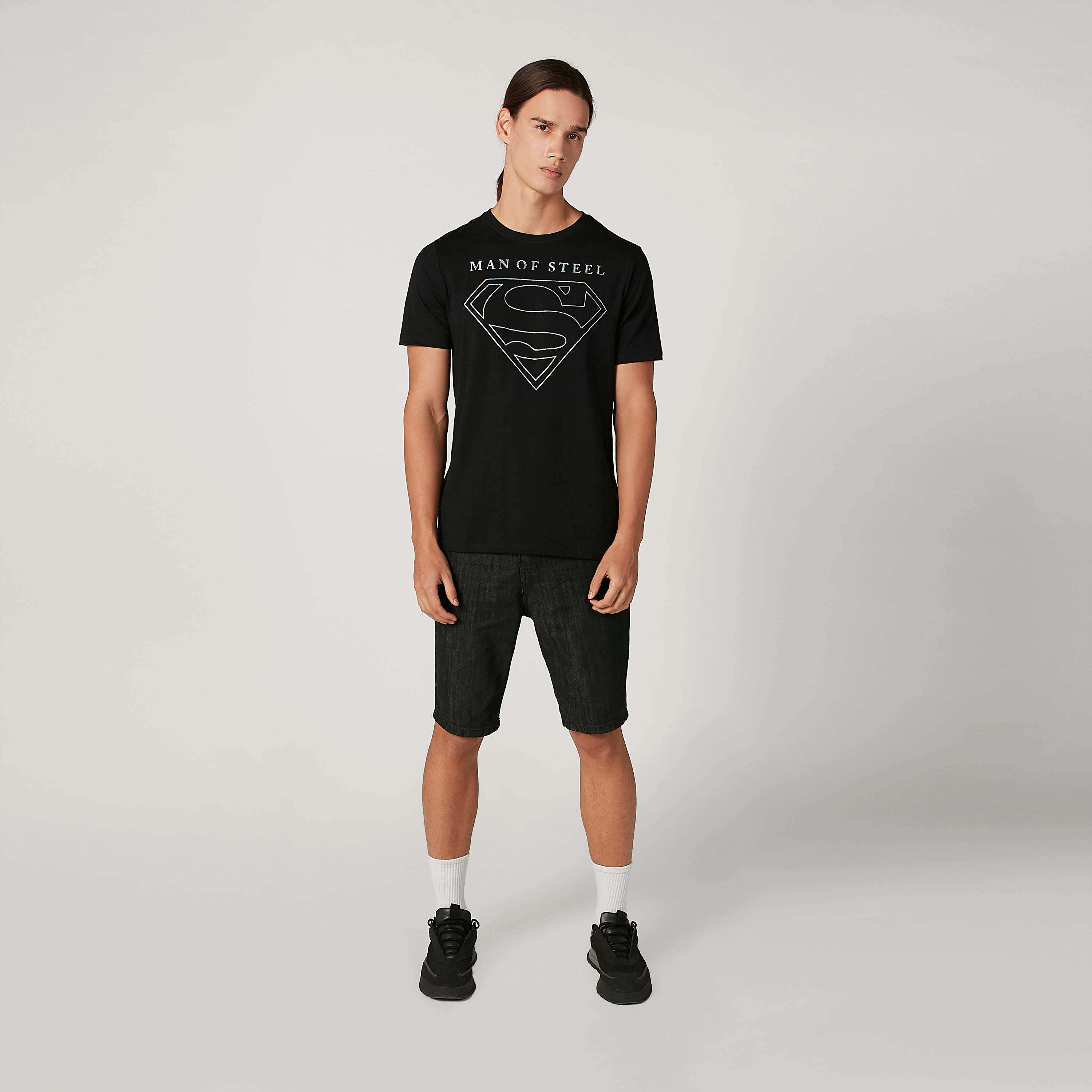 Sustainable Slim Fit Superman Printed T-shirt with Crew Neck-men-clothing-tshirtsandpolos-tshirts-image-2