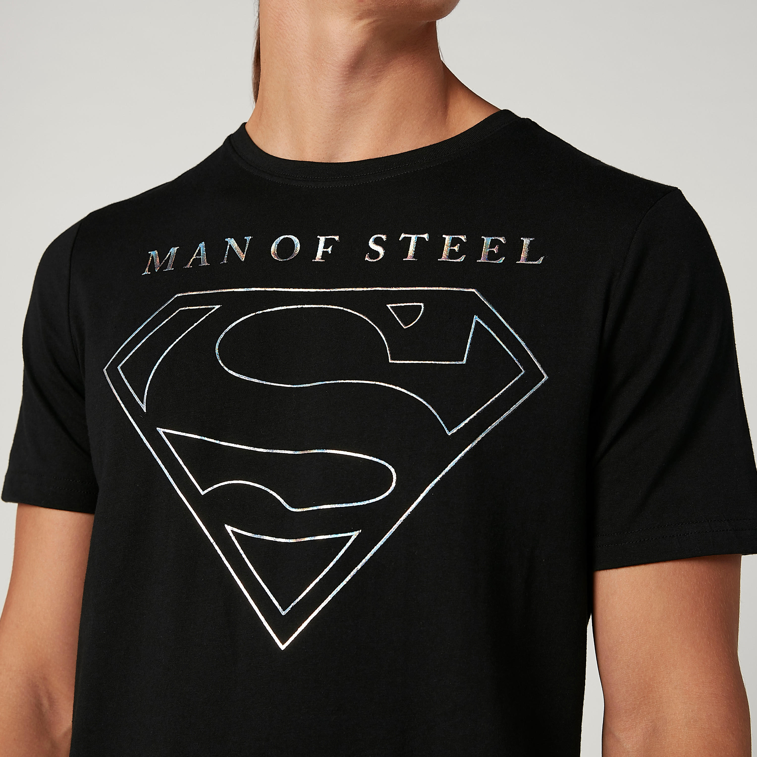 Sustainable Slim Fit Superman Printed T-shirt with Crew Neck-men-clothing-tshirtsandpolos-tshirts-image-3