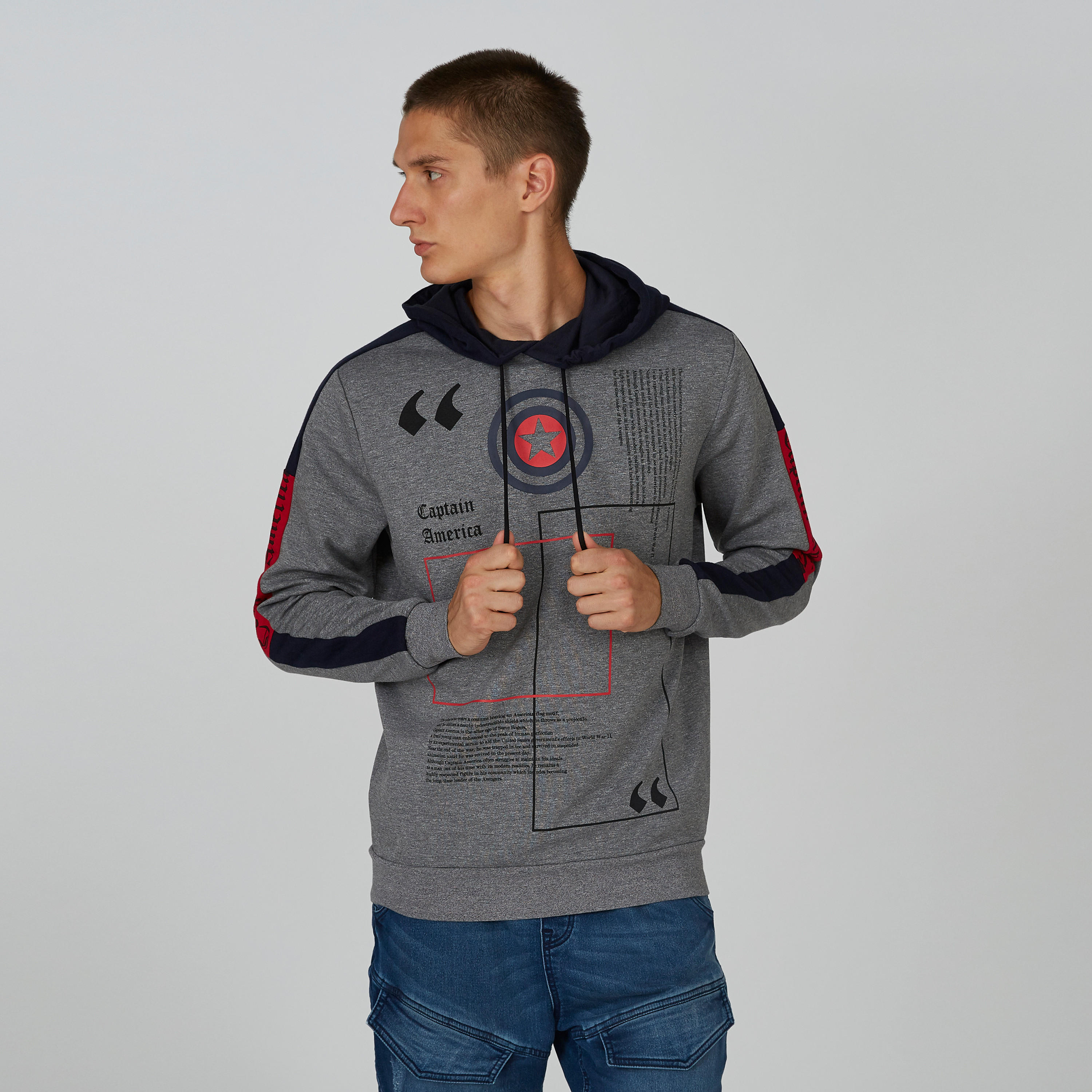 سويت شيرت مستدام بقبّعة وطبعات كابتن أمريكا -men-winterwear-hoodiesandsweatshirts-image-5
