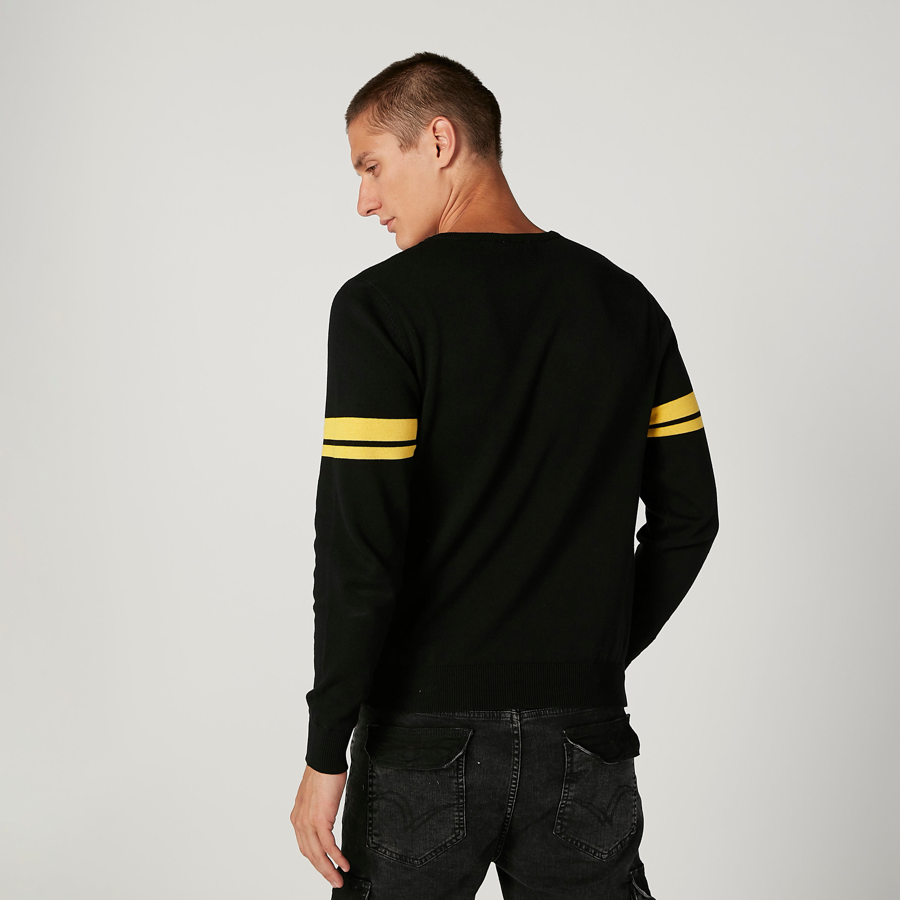 كنزة مستدامة بياقة مستديرة وأكمام طويلة وطبعات باتمان -men-clothing-sweatersandpullovers-image-4