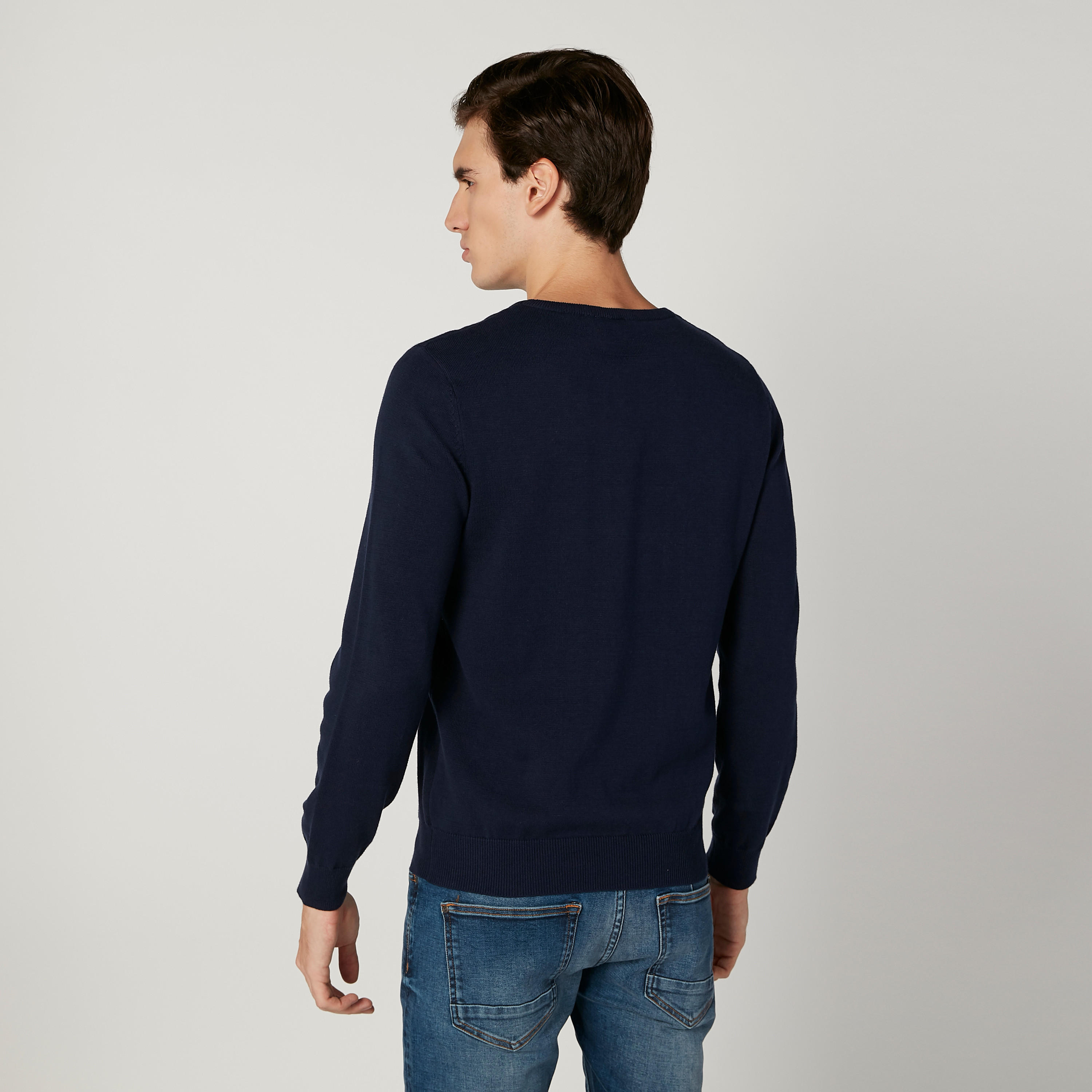 كنزة بياقة مستديرة وأكمام طويلة وطبعات سوبرمان-men-clothing-sweatersandpullovers-image-1