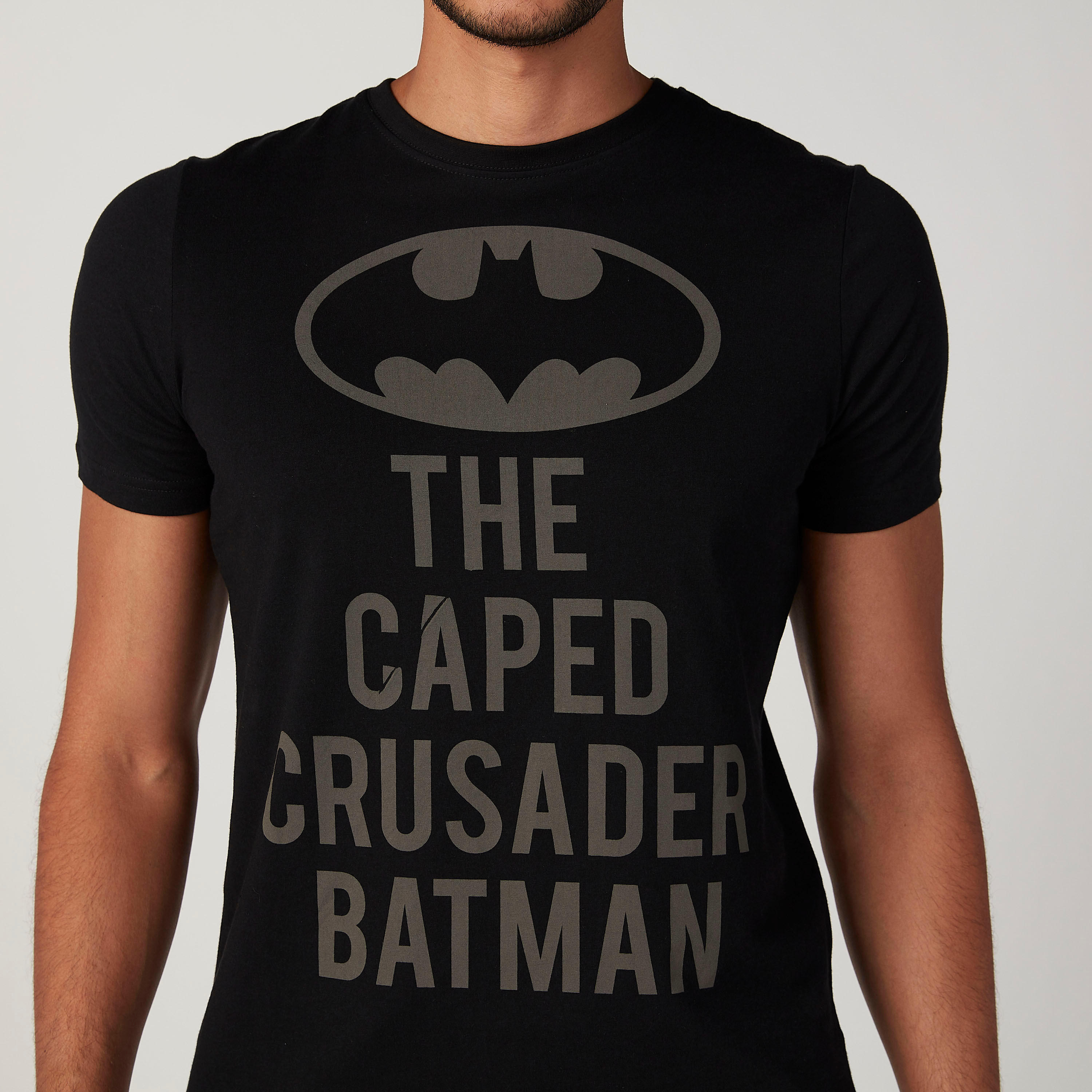 Sustainable Slim Fit Batman Printed T-shirt with Crew Neck-men-clothing-tshirtsandpolos-tshirts-image-3