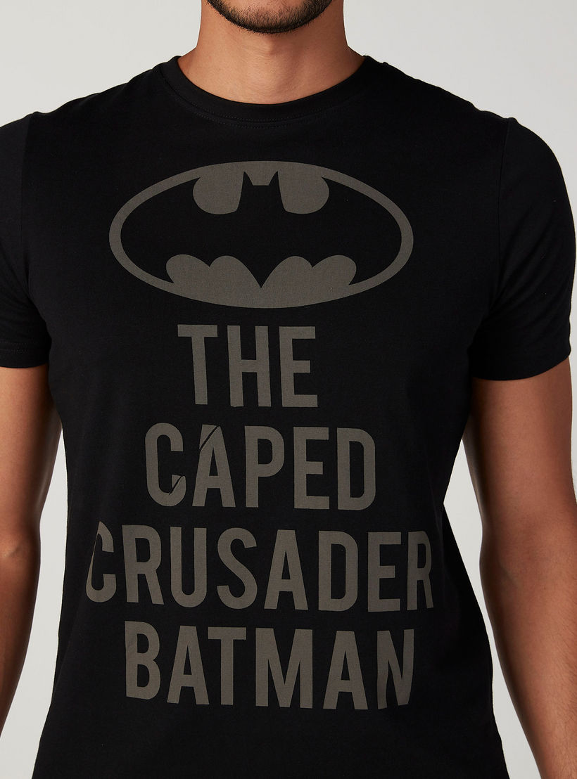 Sustainable Slim Fit Batman Printed T-shirt with Crew Neck-men-clothing-tshirtsandpolos-tshirts-image-3