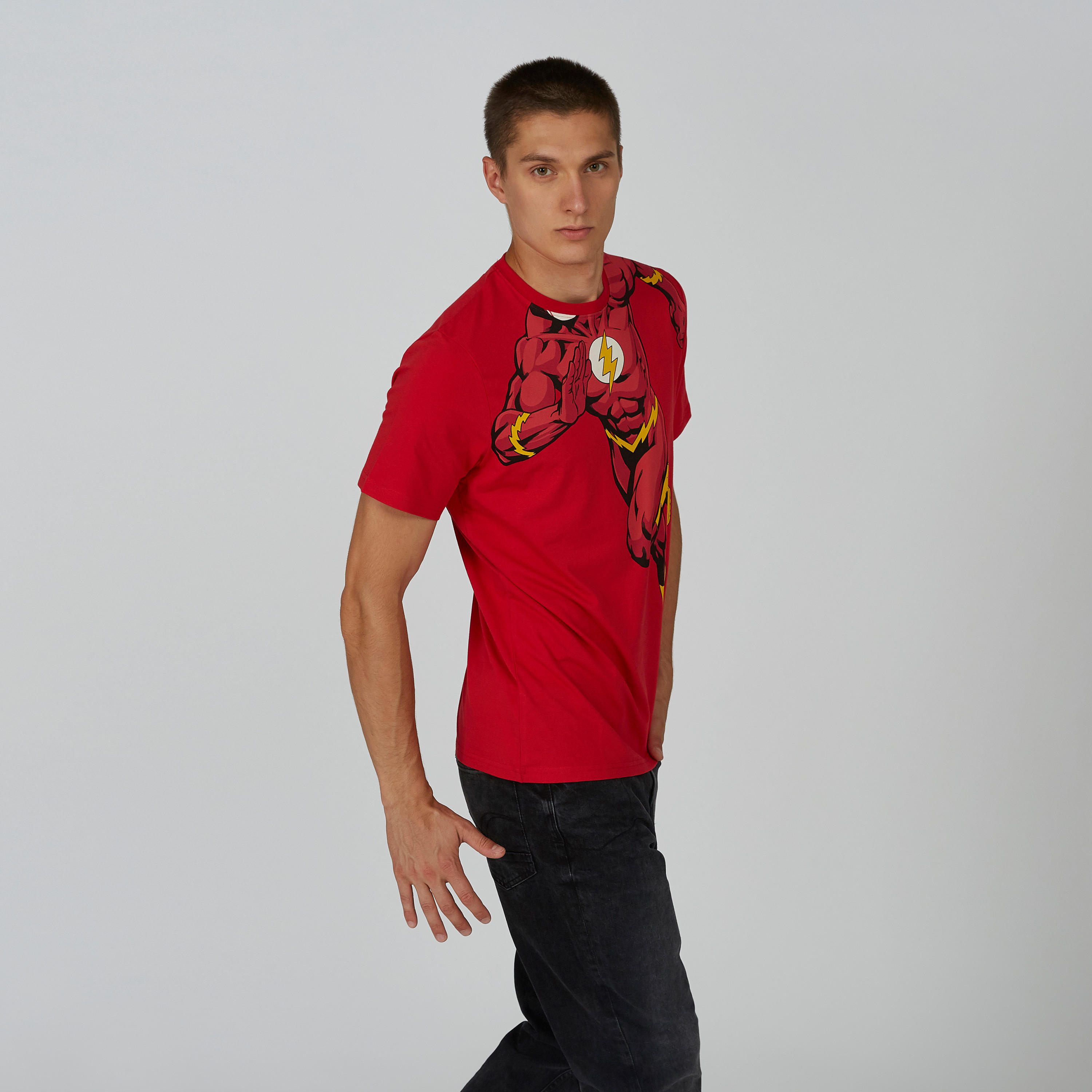 تيشيرت مستدام سليم بياقة مستديرة وأكمام قصيرة وطبعات -men-clothing-tshirtsandpolos-tshirts-image-3