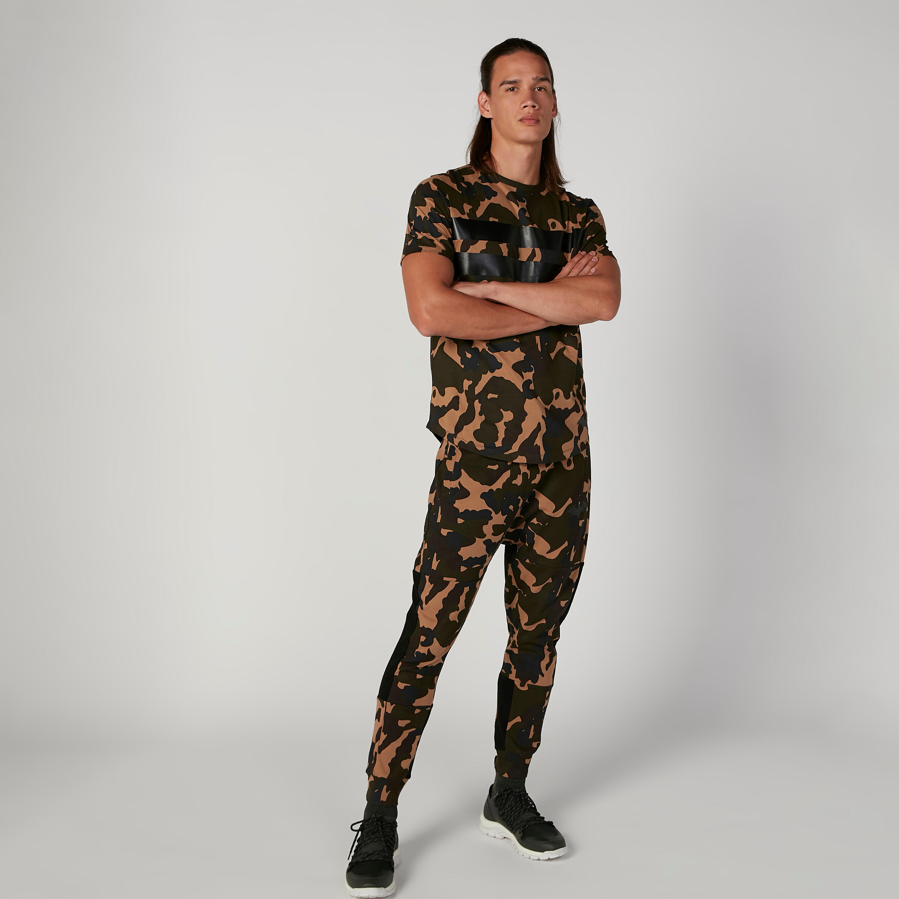 Sustainable Camouflage Printed Crew Neck T-shirt with Short Sleeves-men-clothing-tshirtsandpolos-tshirts-image-2