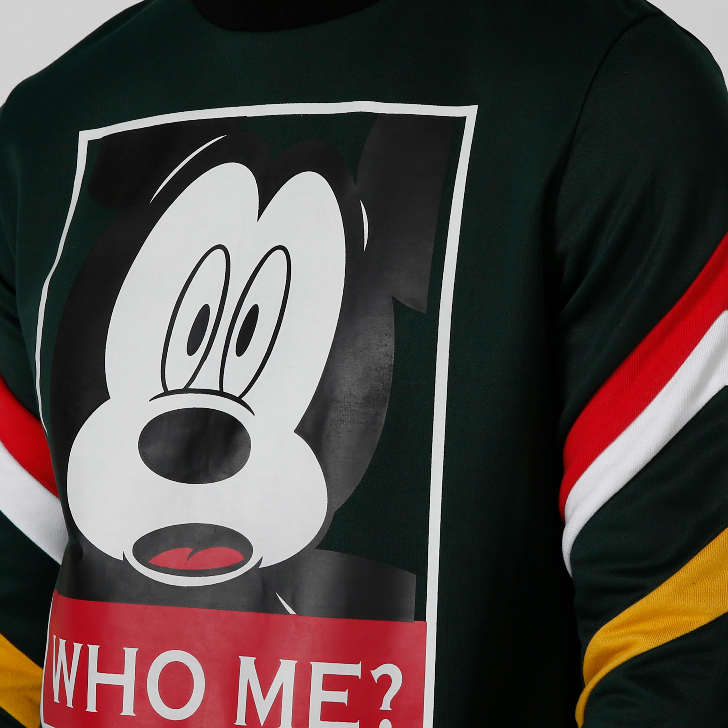 Sustainable Mickey Mouse Printed Sweatshirt with Long Sleeves-men-winterwear-hoodiesandsweatshirts-image-5