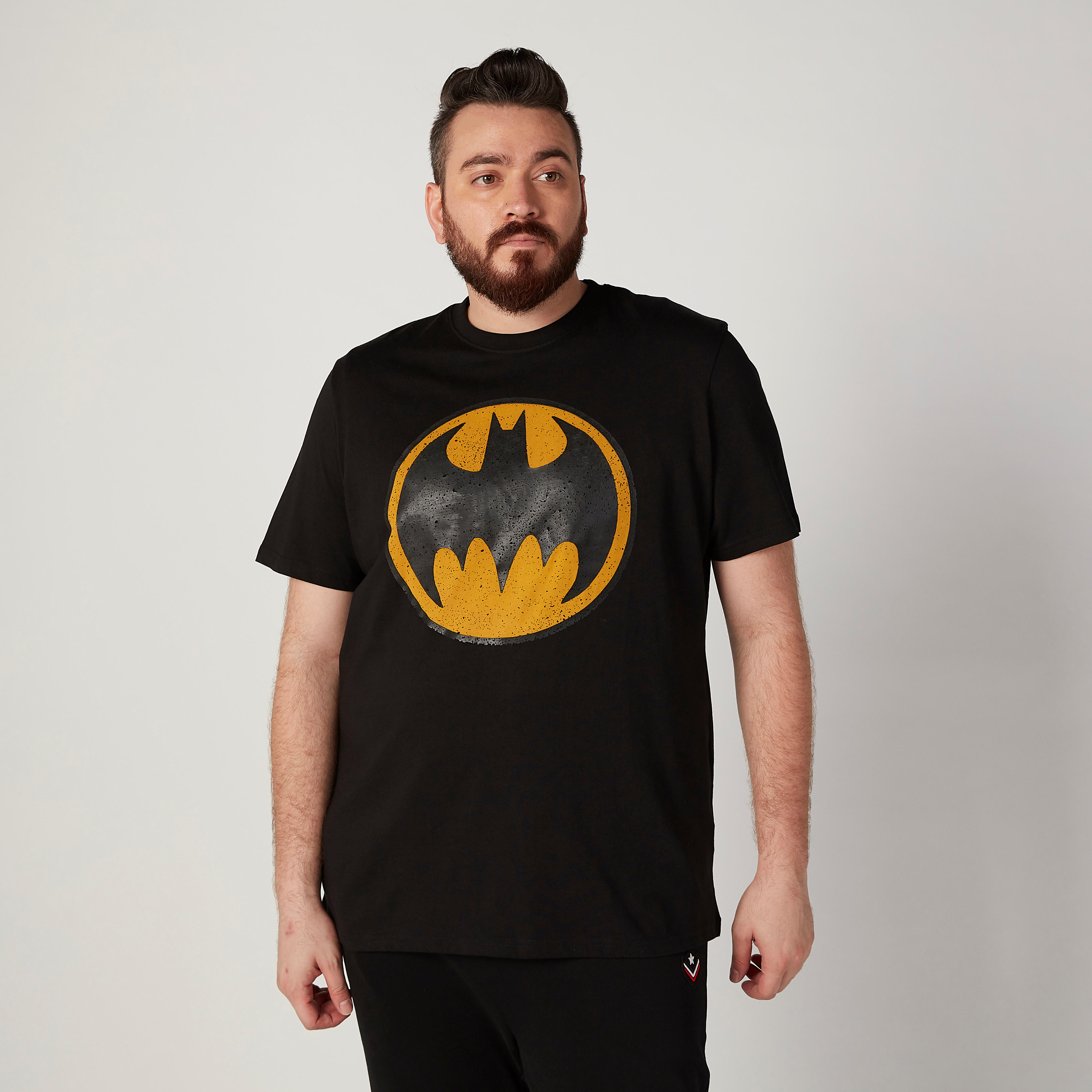 تيشيرت مستدام سليم بأكمام قصيرة وطبعات باتمان -men-clothing-tshirtsandpolos-tshirts-image-1