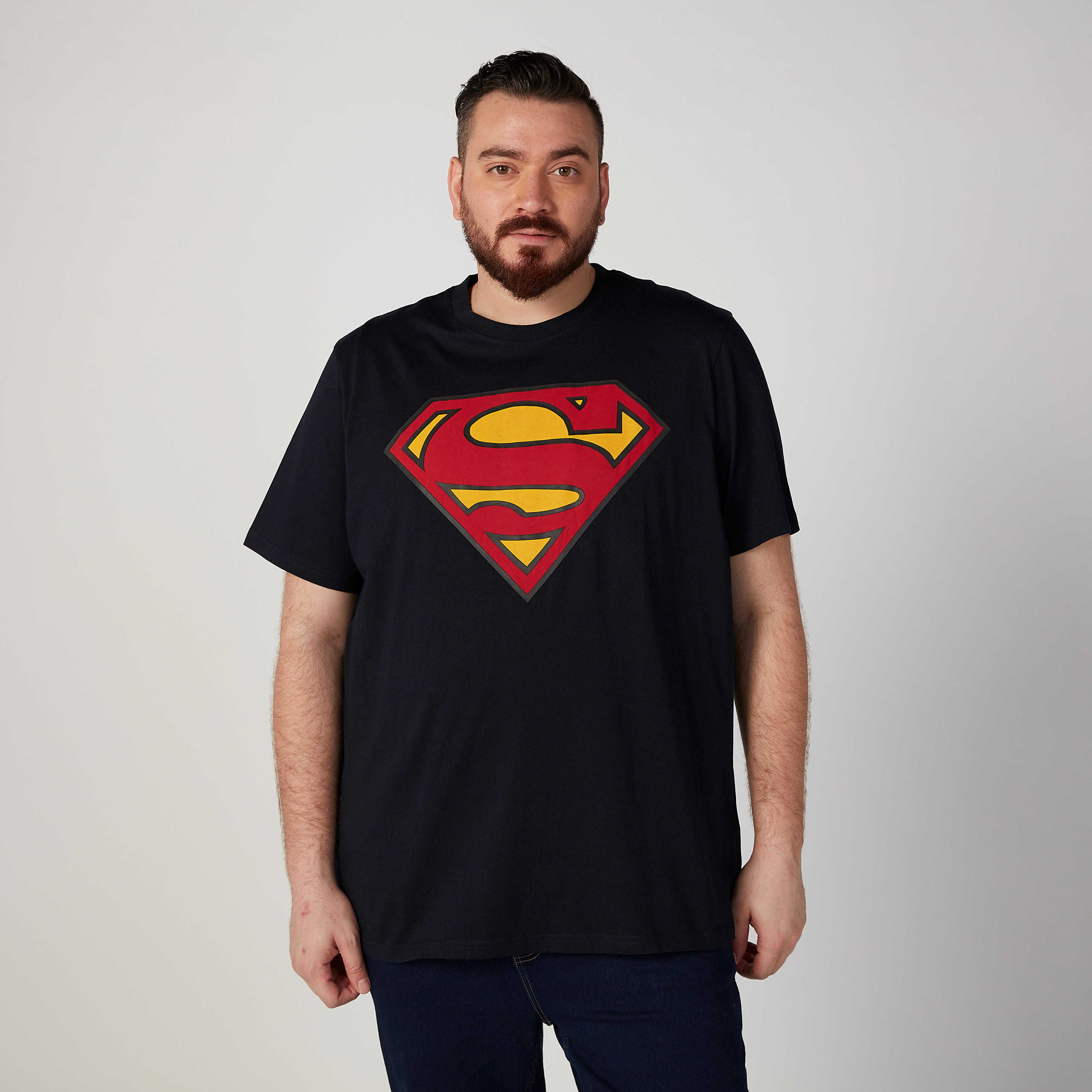 تيشيرت مستدام سليم فيت بياقة ضيّقة وطبعات سوبرمان -men-clothing-tshirtsandpolos-tshirts-image-1