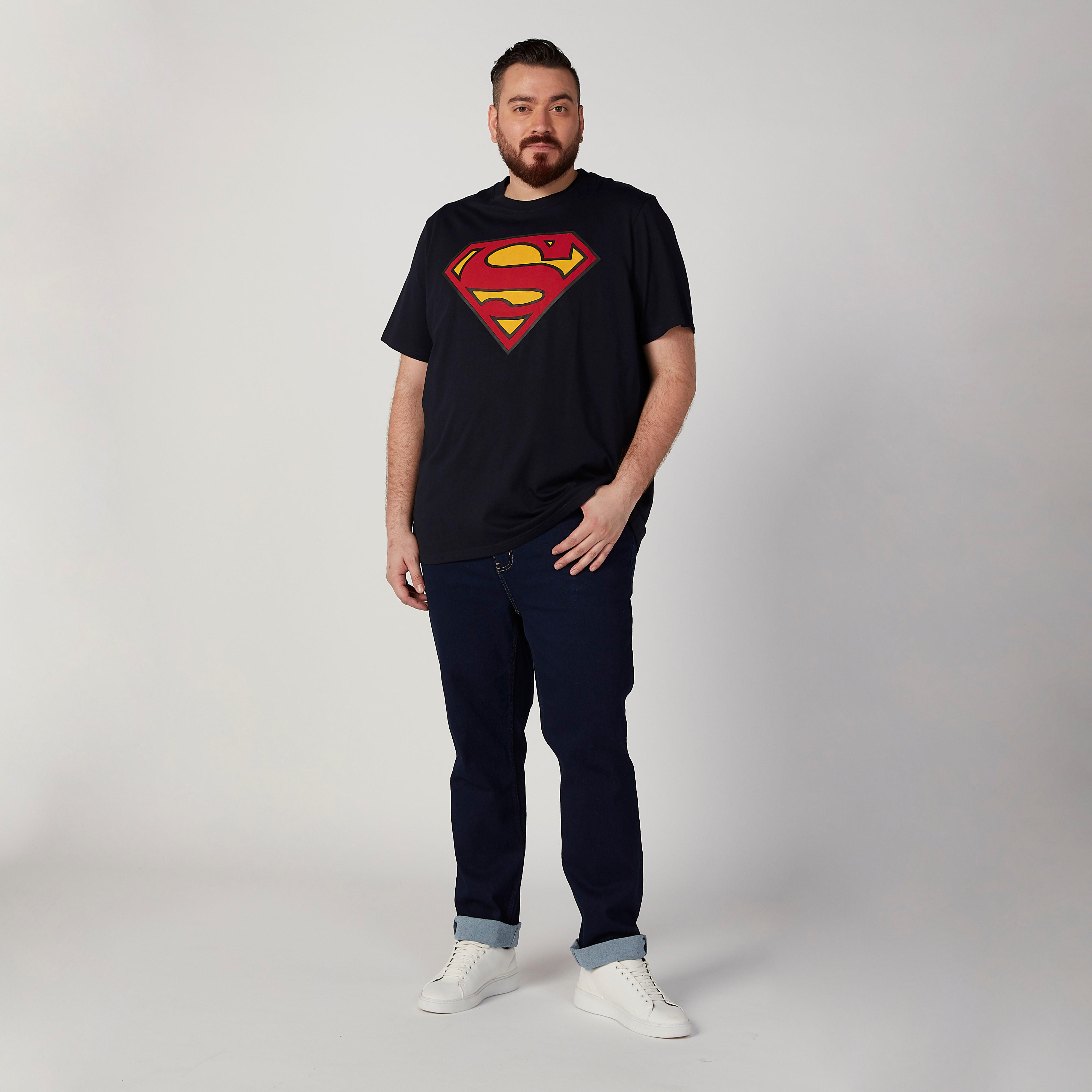 تيشيرت مستدام سليم فيت بياقة ضيّقة وطبعات سوبرمان -men-clothing-tshirtsandpolos-tshirts-image-2
