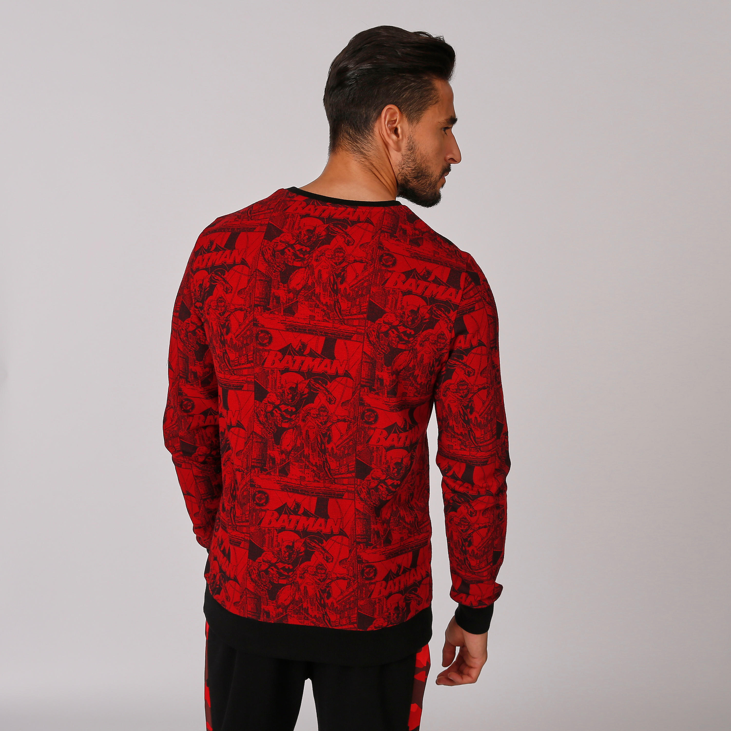 سويت شيرت بأكمام طويلة وطبعات باتمان-men-winterwear-hoodiesandsweatshirts-image-2