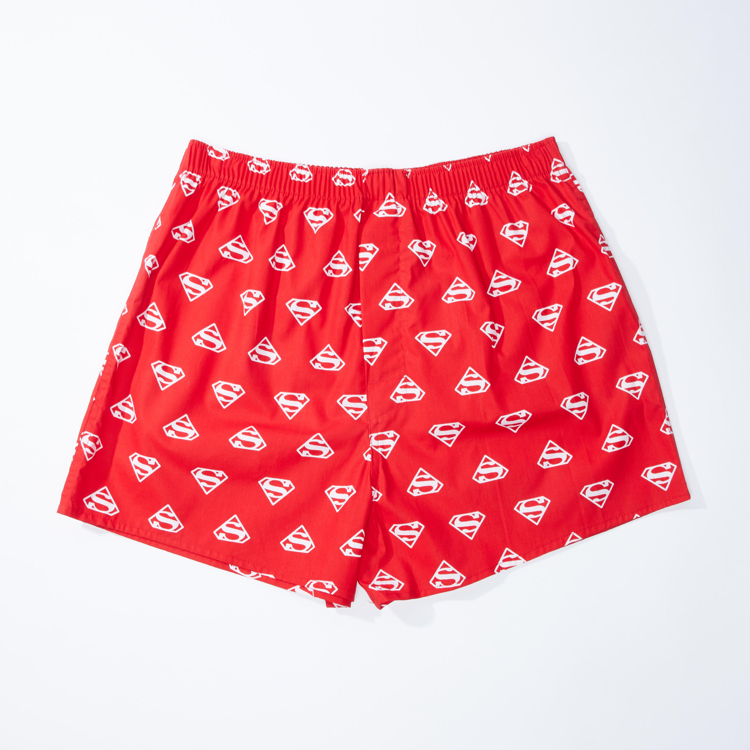 طقم شورتات داخليّة بطبعات سوبرمان وخصر مطّاطي - مجموعة من قطعتين-men-clothing-innerwear-underwear-image-2
