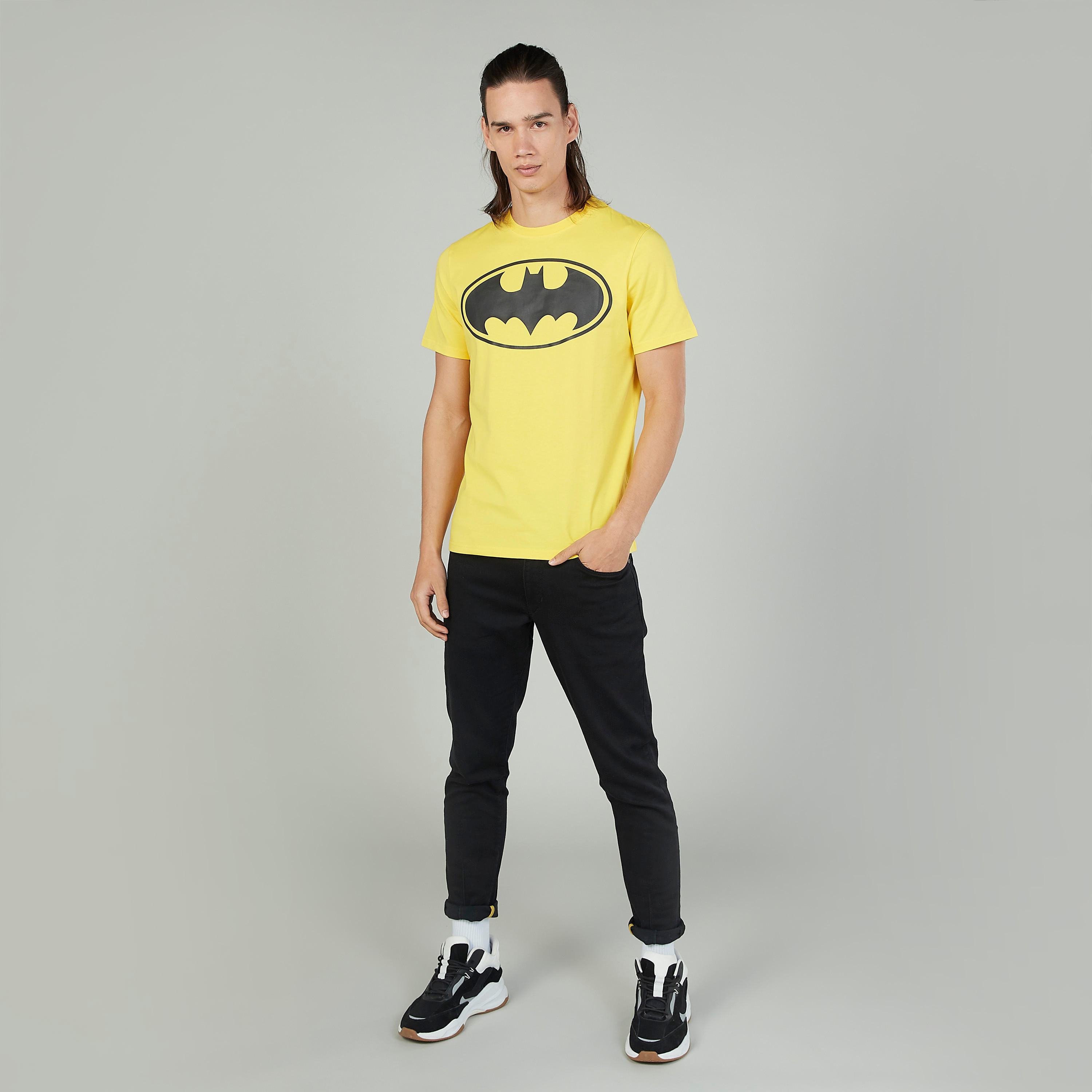 Sustainable Slim Fit Batman Printed T-shirt with Crew Neck-men-clothing-tshirtsandpolos-tshirts-image-2