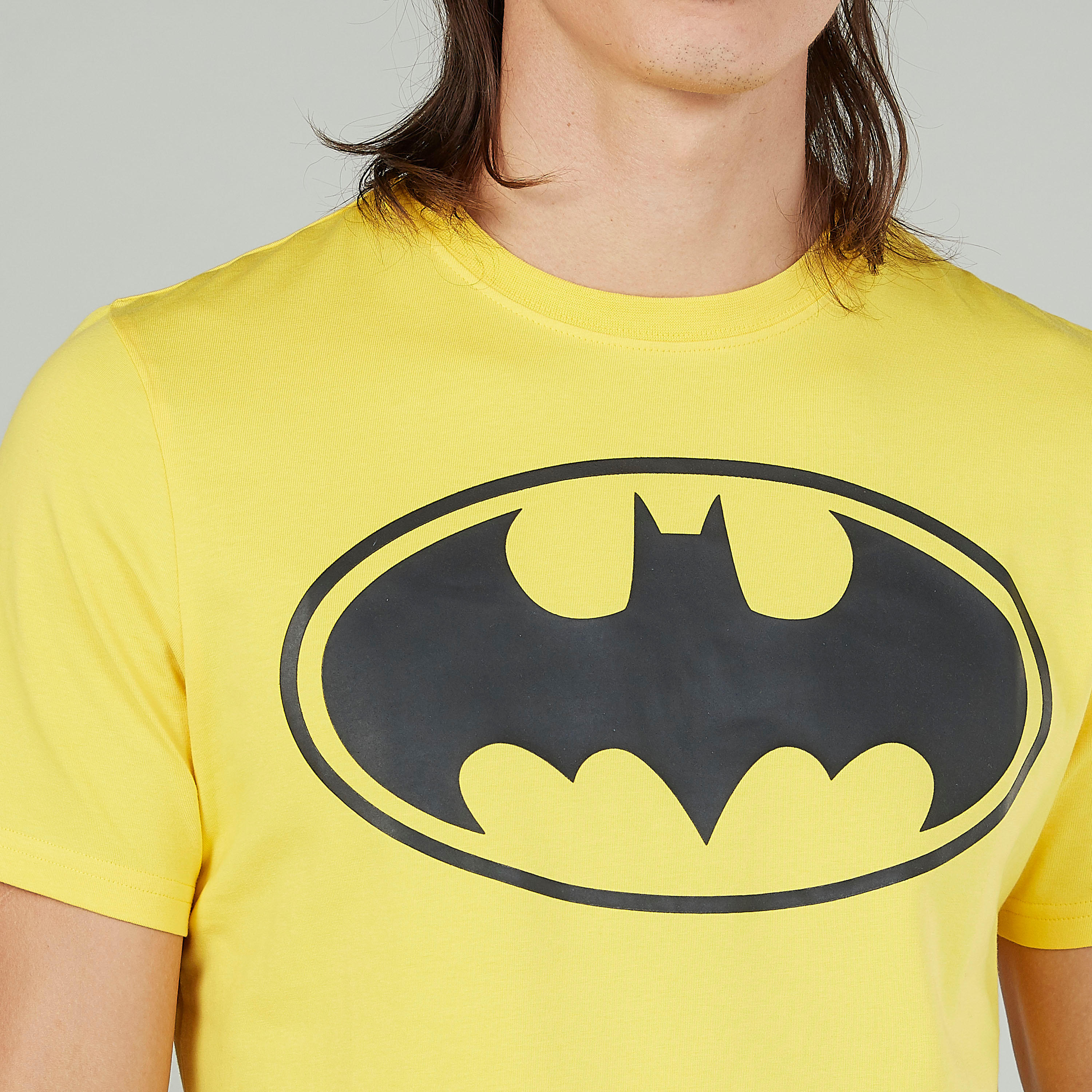 Sustainable Slim Fit Batman Printed T-shirt with Crew Neck-men-clothing-tshirtsandpolos-tshirts-image-3