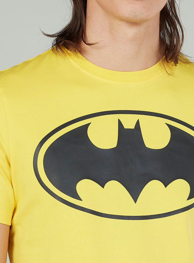 Sustainable Slim Fit Batman Printed T-shirt with Crew Neck-men-clothing-tshirtsandpolos-tshirts-image-3