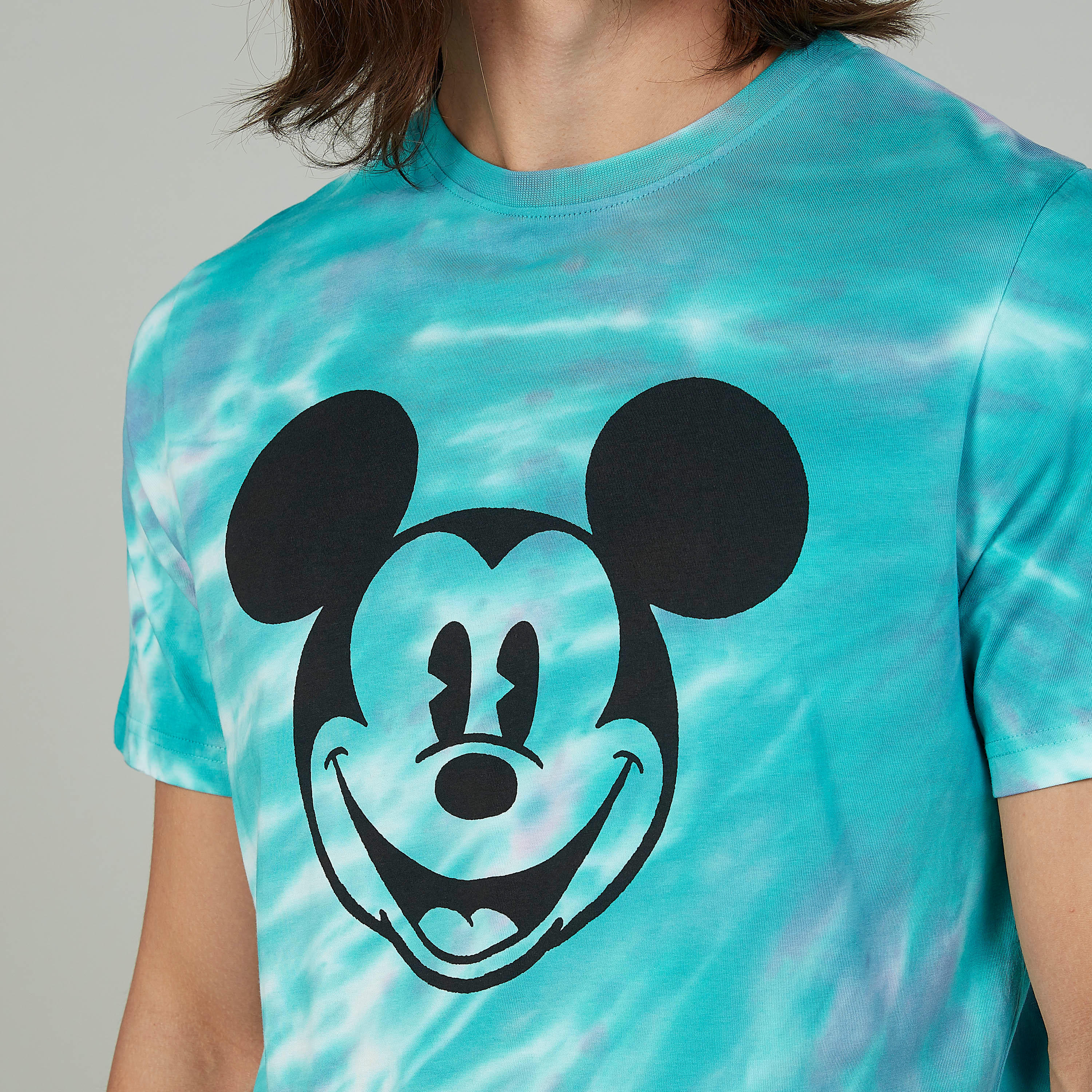تيشيرت بياقة مستديرة وأكمام قصيرة وطبعات ميكي ماوس-men-clothing-tshirtsandpolos-tshirts-image-3
