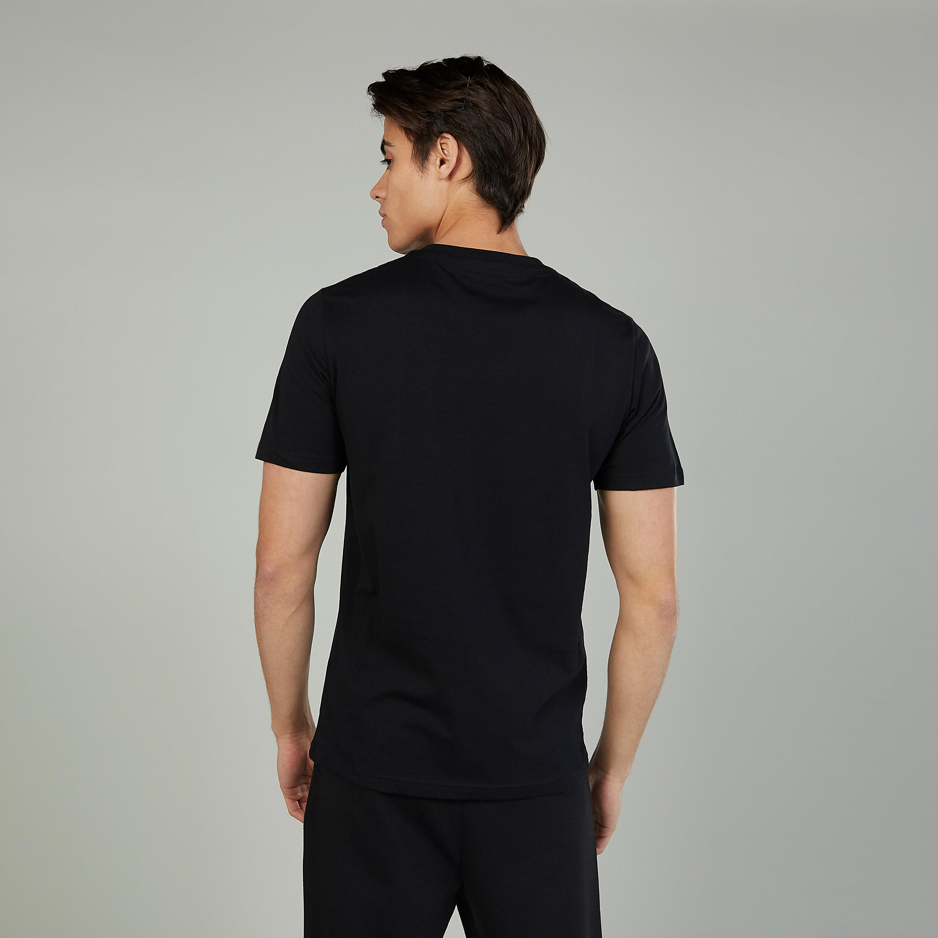فستان مستدام طويل سادة بياقة V وأكمام واسعة-men-clothing-tshirtsandpolos-tshirts-image-4