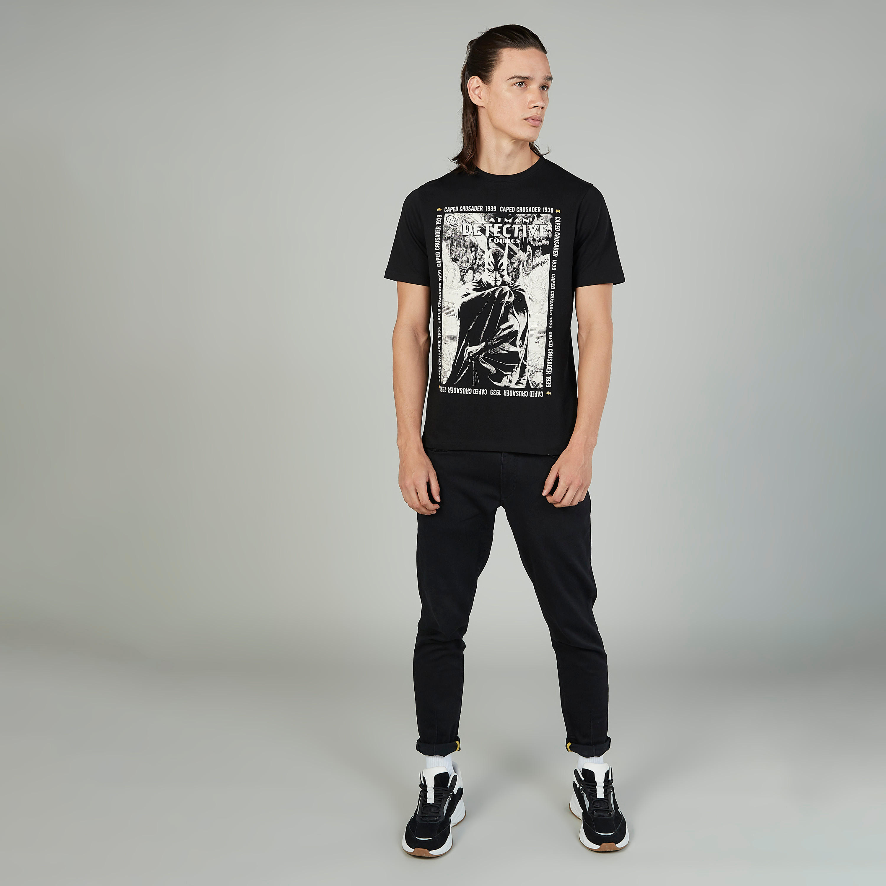 Sustainable Slim Fit Batman Printed T-shirt with Crew Neck-men-clothing-tshirtsandpolos-tshirts-image-2