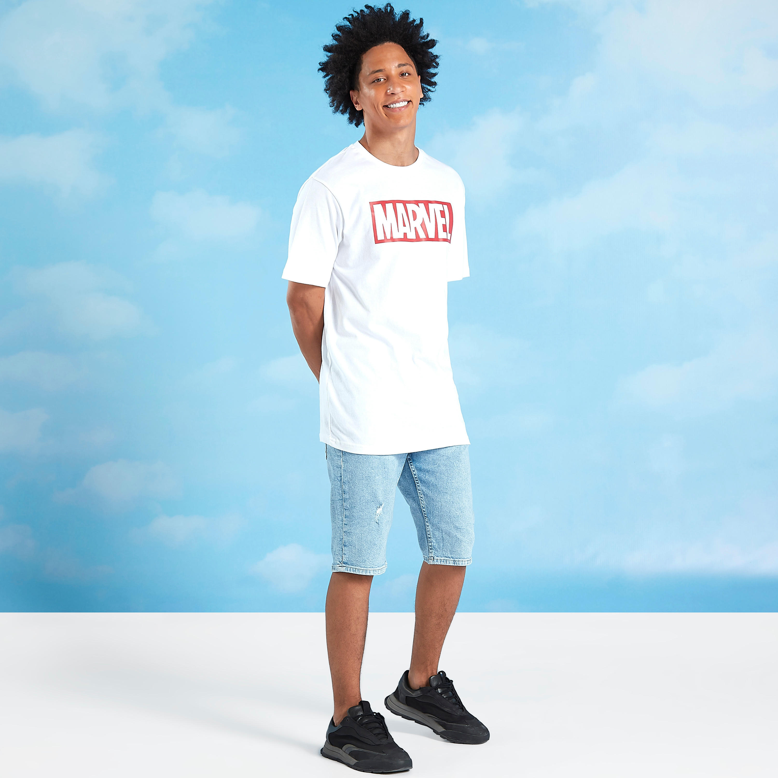 Marvel Printed T-shirt with Crew Neck and Short Sleeves-men-clothing-tshirtsandpolos-tshirts-image-3