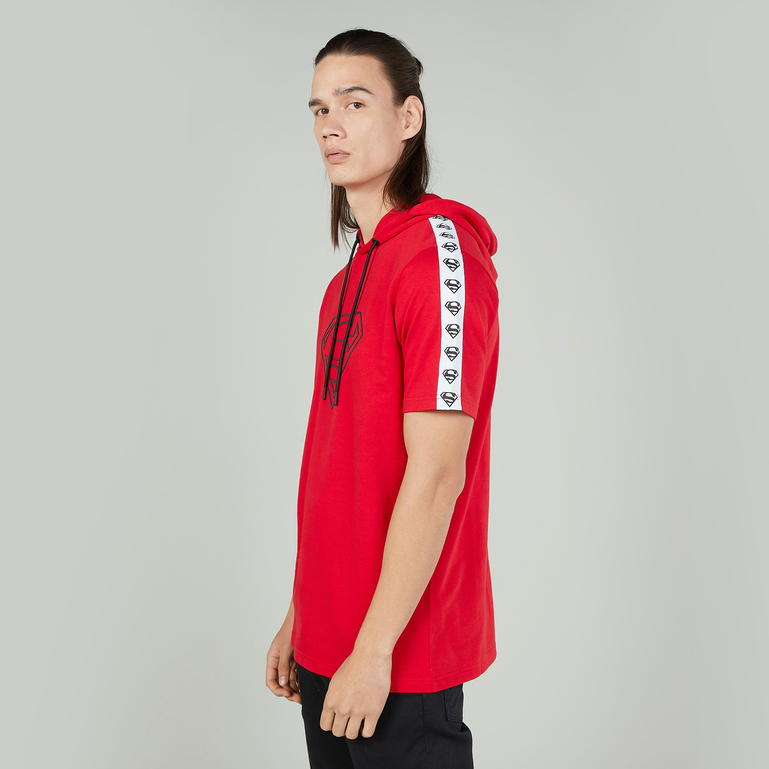 تيشيرت بقبّعة وأكمام قصيرة وطبعات سوبرمان-men-clothing-tshirtsandpolos-tshirts-image-5