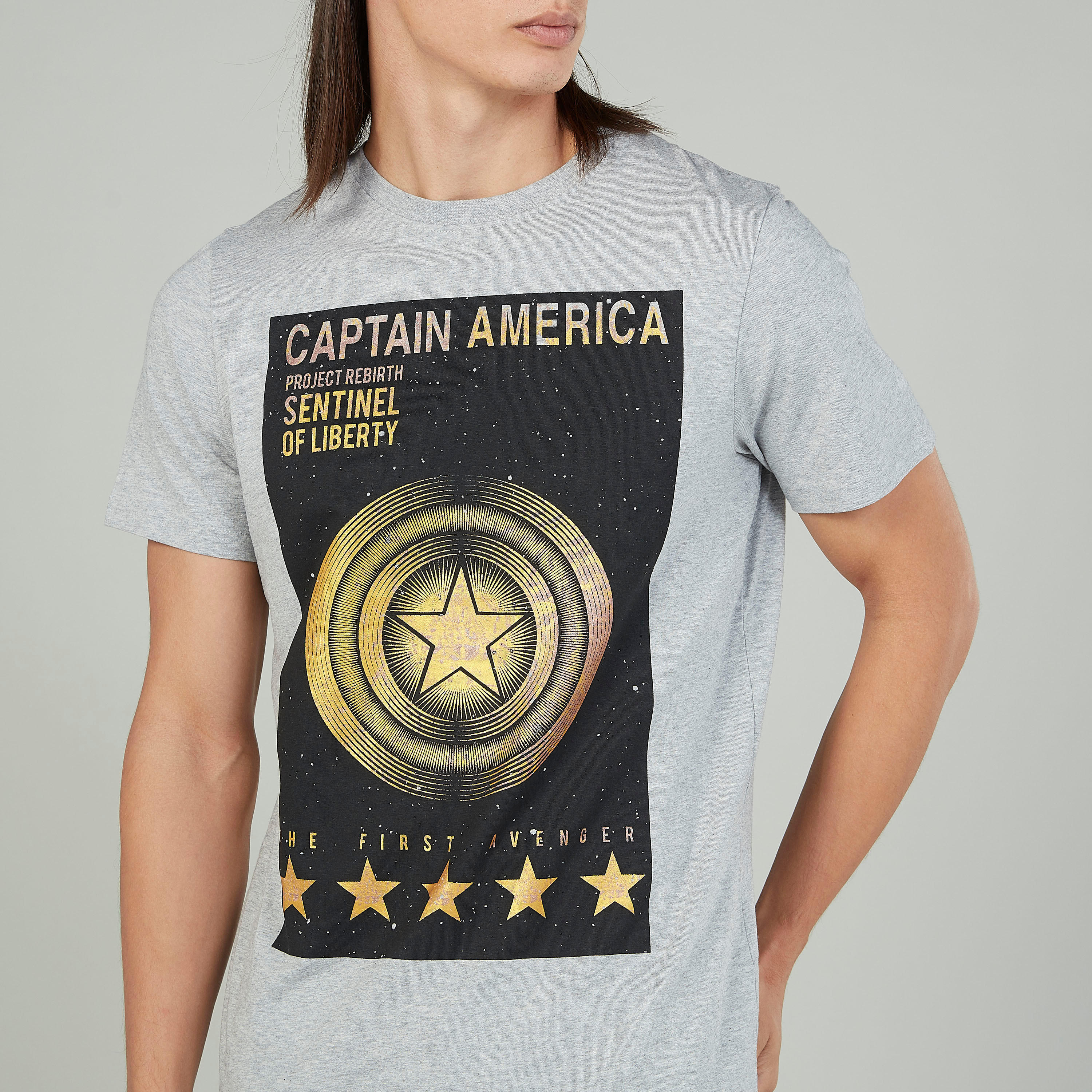 تيشيرت مستدام سليم فيت بياقة ضيّقة وطبعات كابتن أمريكا-men-clothing-tshirtsandpolos-tshirts-image-3