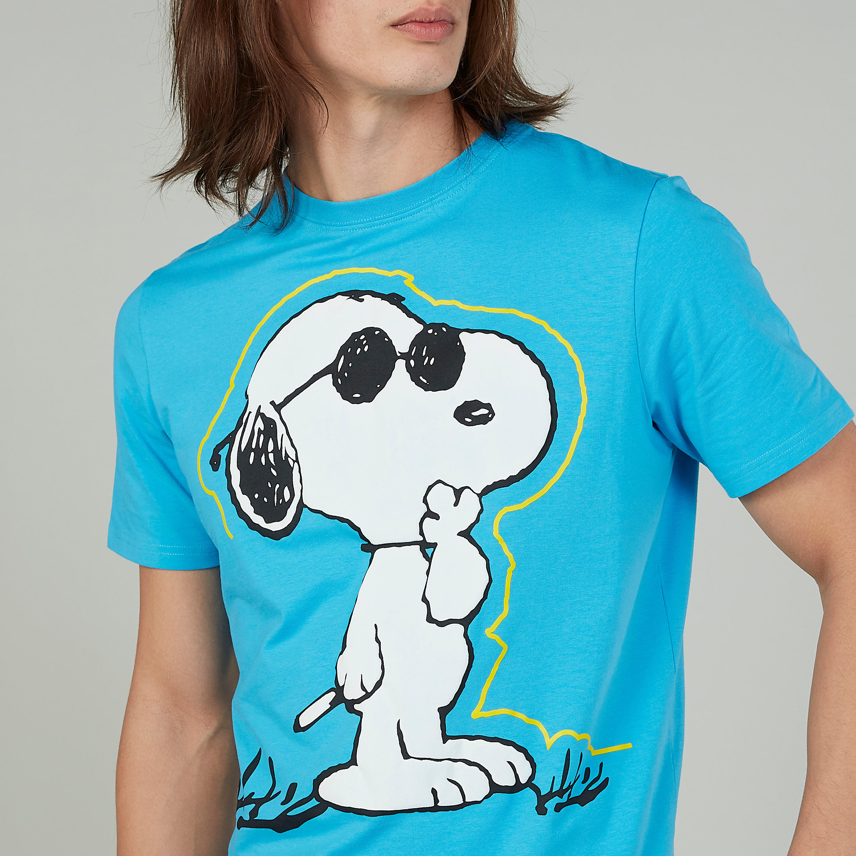 Sustainable Slim Fit Snoopy Printed T-shirt with Crew Neck-men-clothing-tshirtsandpolos-tshirts-image-3