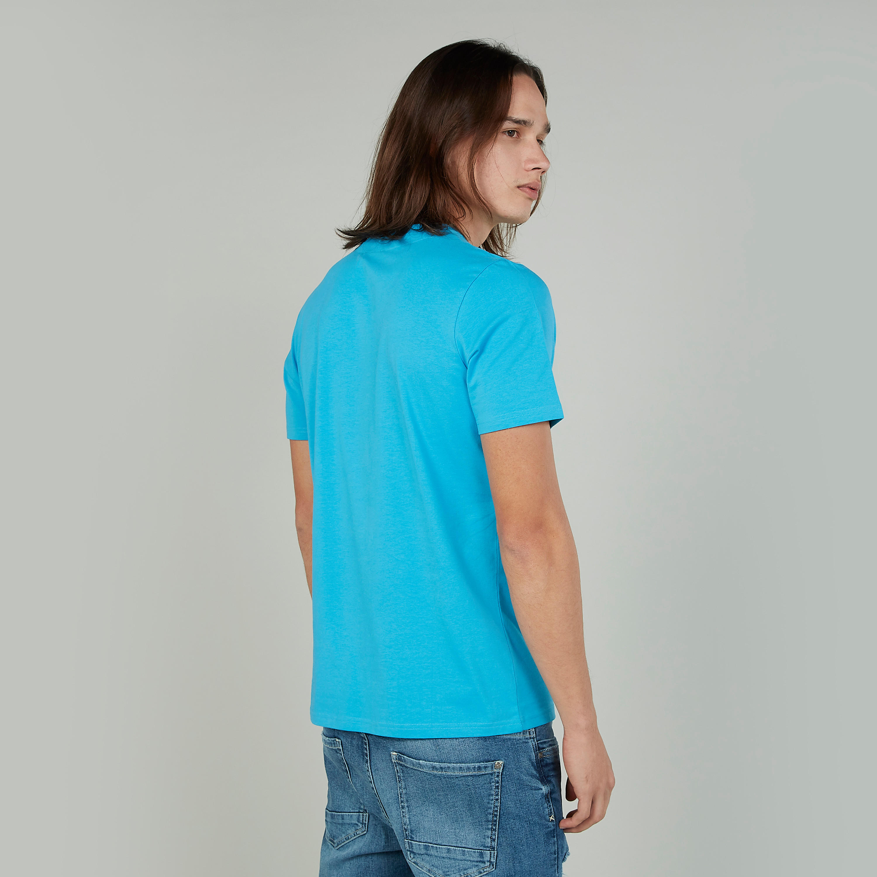 Sustainable Slim Fit Snoopy Printed T-shirt with Crew Neck-men-clothing-tshirtsandpolos-tshirts-image-4