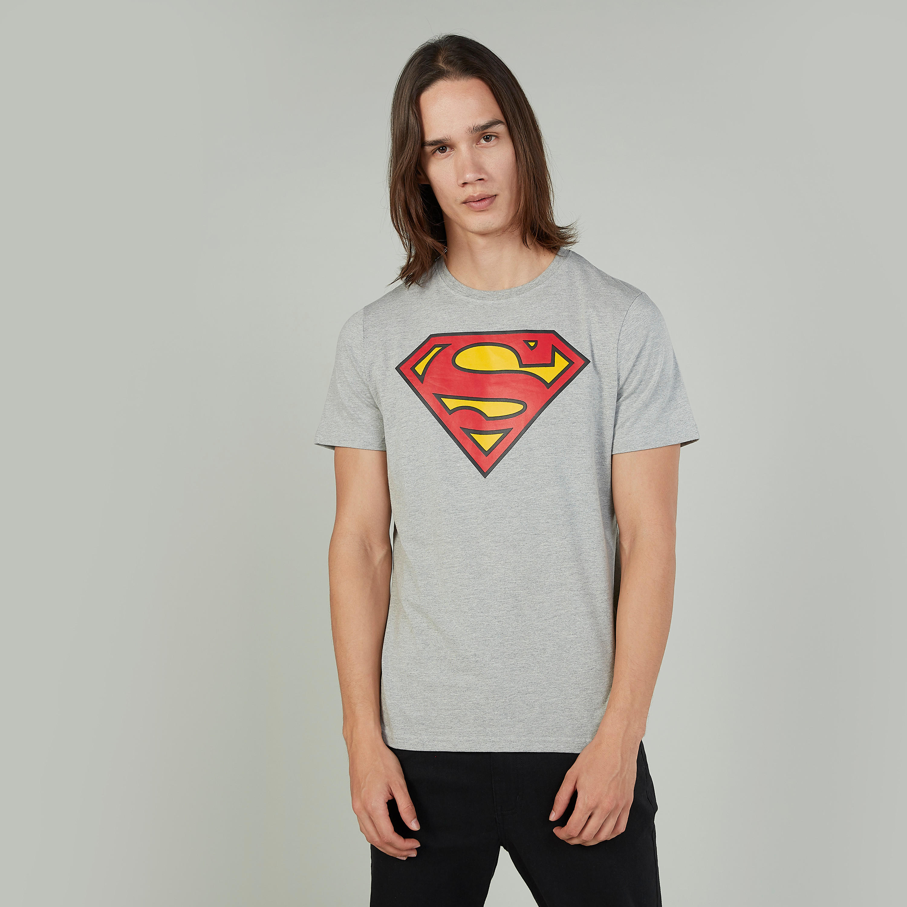 Sustainable Slim Fit Superman Printed T-shirt with Crew Neck-men-clothing-tshirtsandpolos-tshirts-image-1
