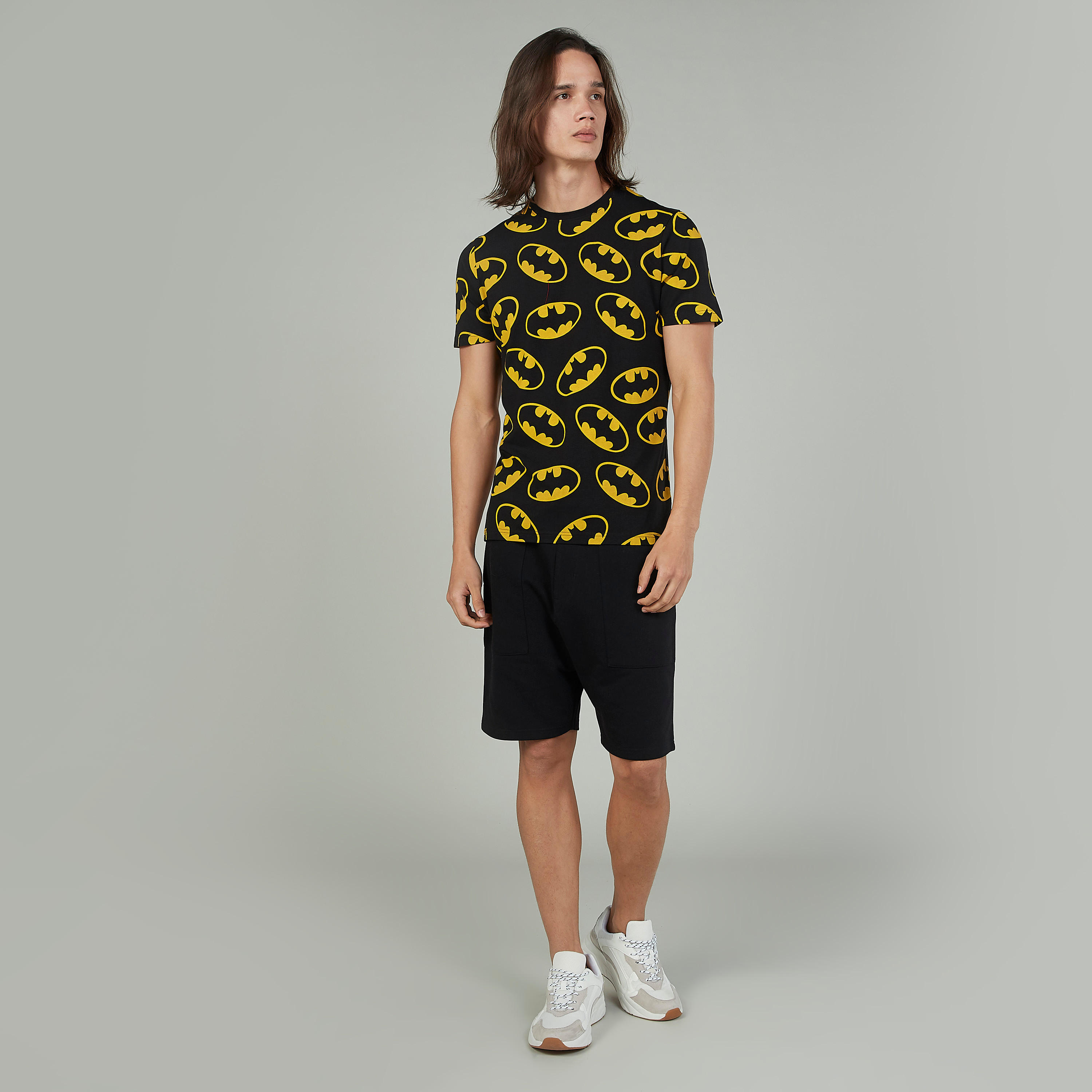 Sustainable Slim Fit Batman Printed T-shirt with Crew Neck-men-clothing-tshirtsandpolos-tshirts-image-2