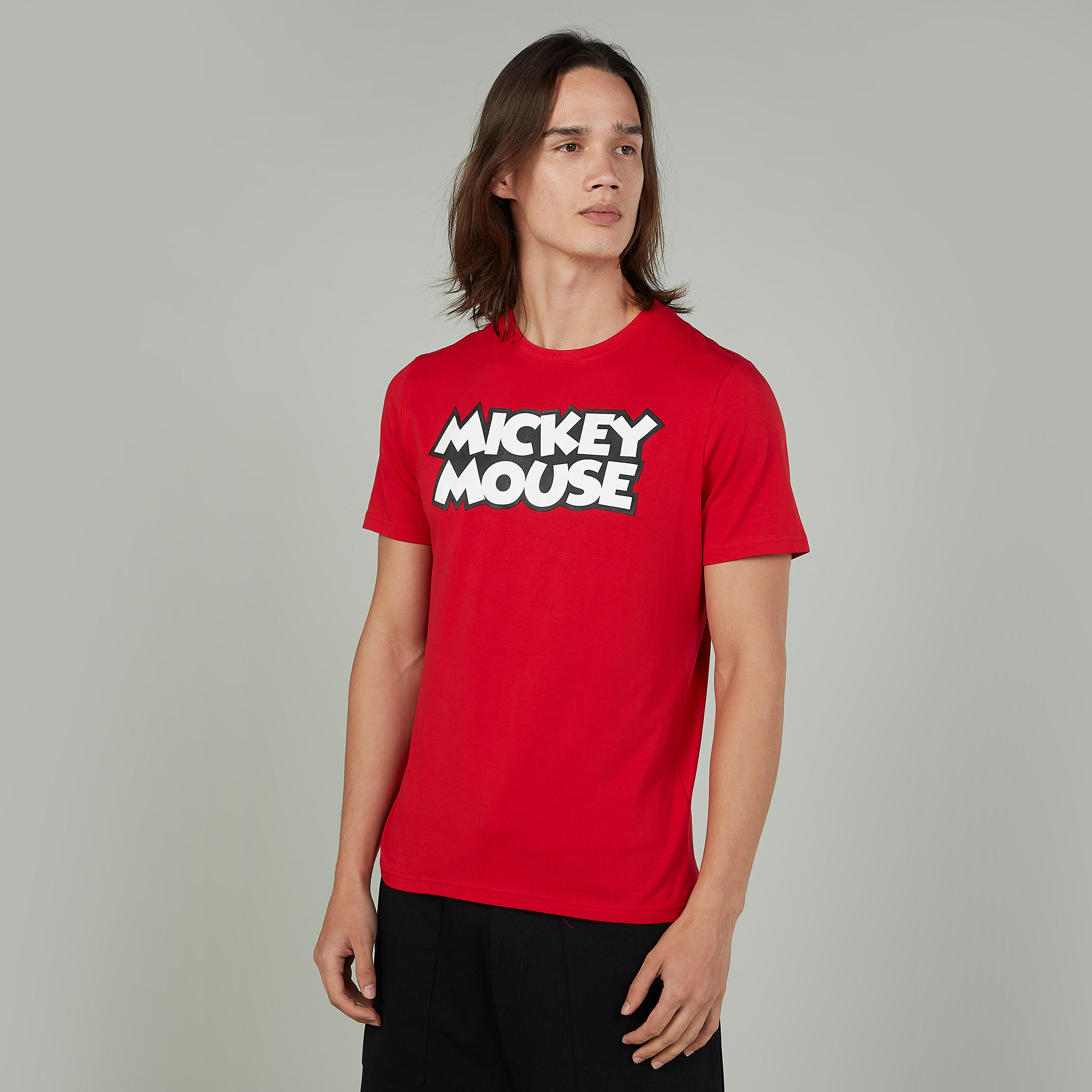 تيشيرت مستدام سليم بياقة ضيّقة وأكمام قصيرة وطبعات  -men-clothing-tshirtsandpolos-tshirts-image-1