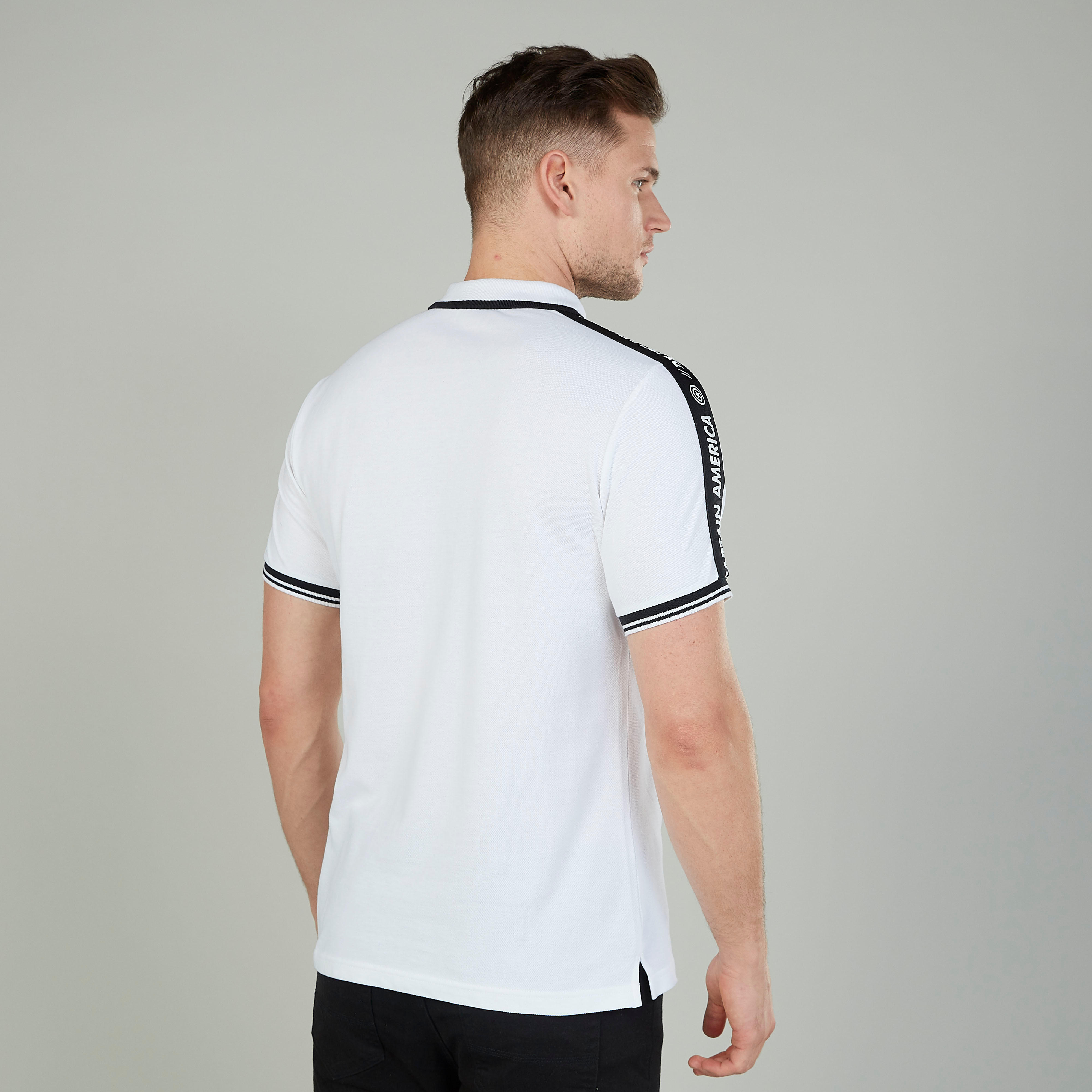 تيشيرت بولو بأكمام قصيرة وطبعات كابتن أمريكا-men-clothing-tshirtsandpolos-polos-image-4