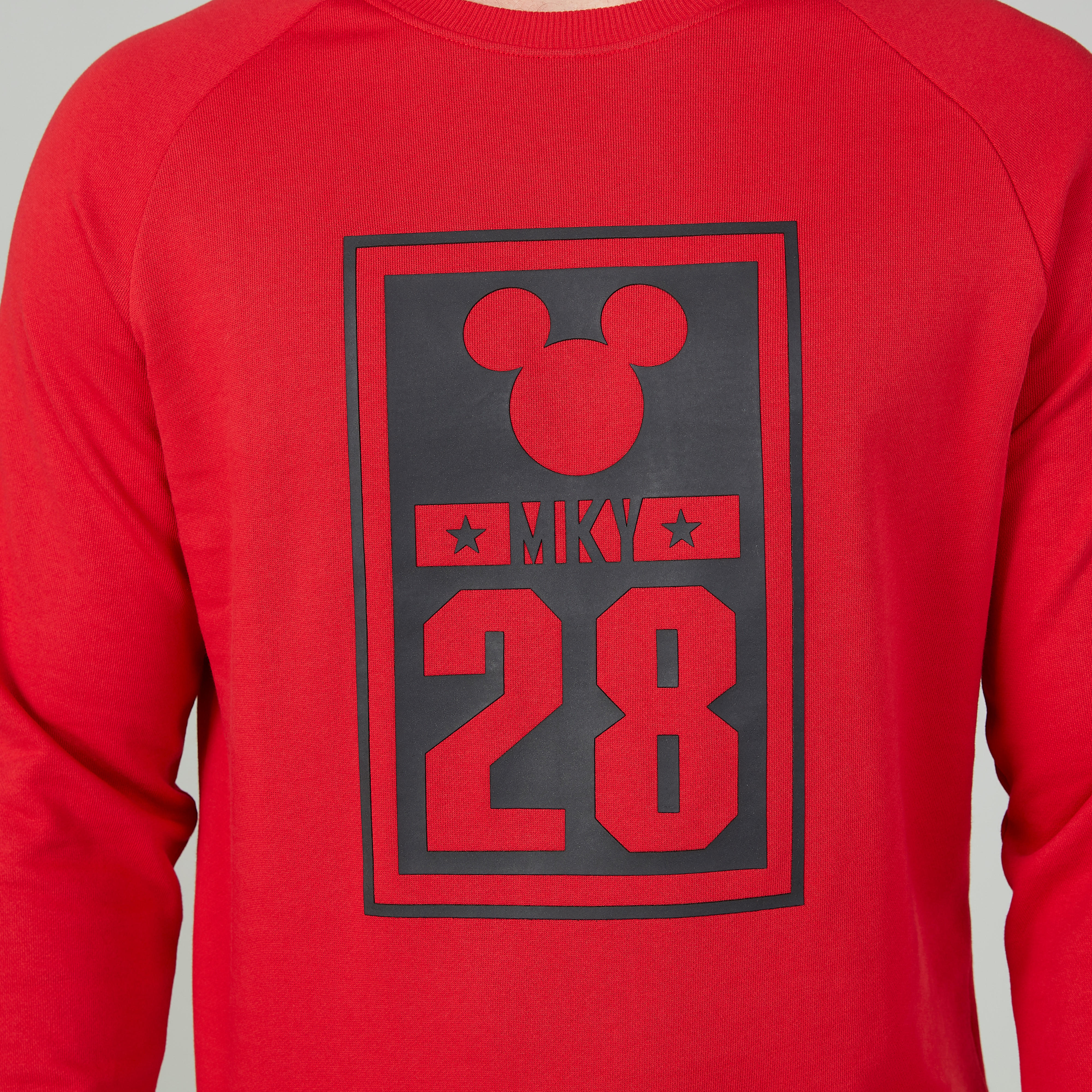 Mickey Mouse Printed Sweater with Round Neck and Long Sleeves-men-winterwear-hoodiesandsweatshirts-image-3