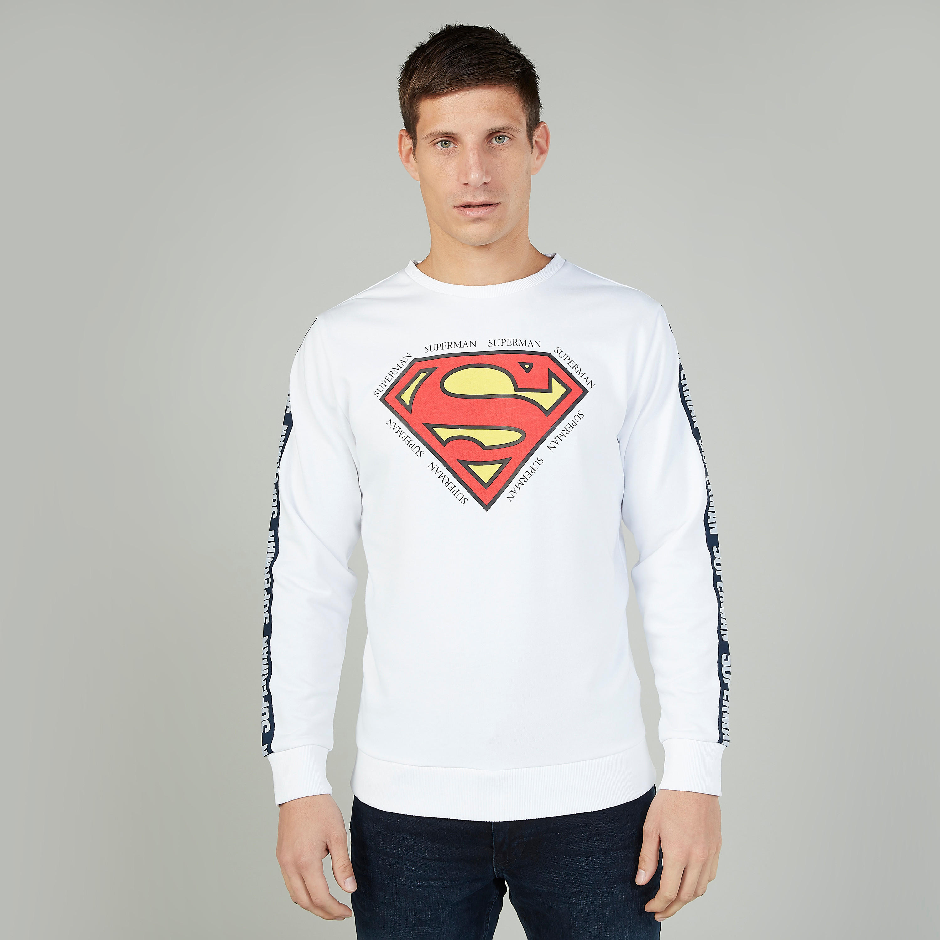 Superman Printed Sweatshirt with Long Sleeves-men-winterwear-hoodiesandsweatshirts-image-1
