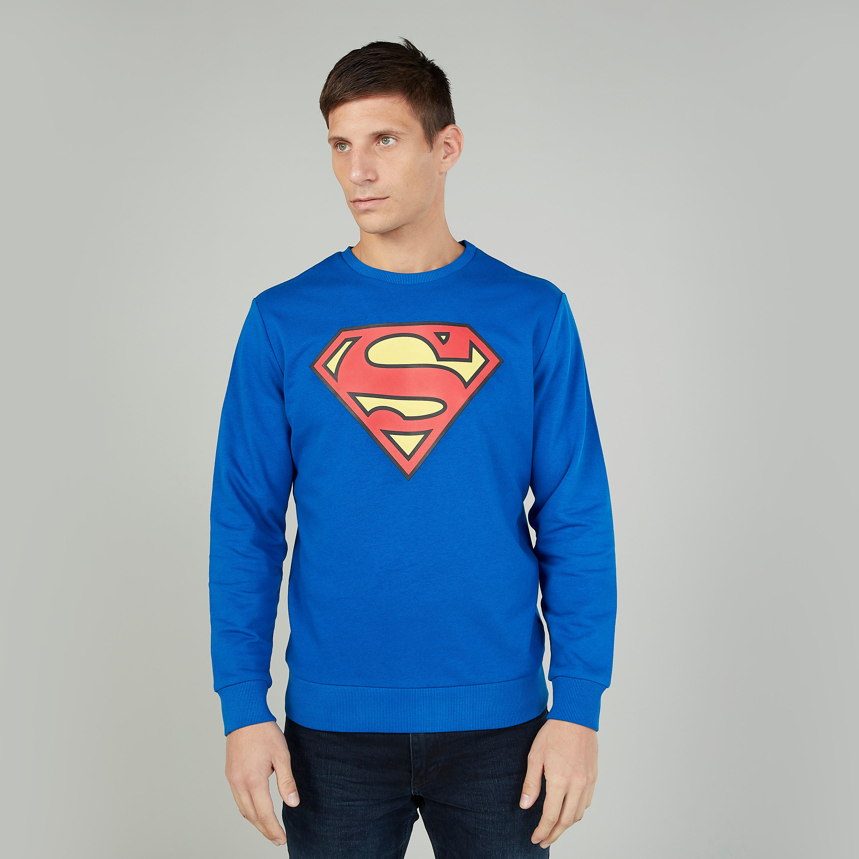 Superman Printed Sweatshirt with Long Sleeves-men-winterwear-hoodiesandsweatshirts-image-1