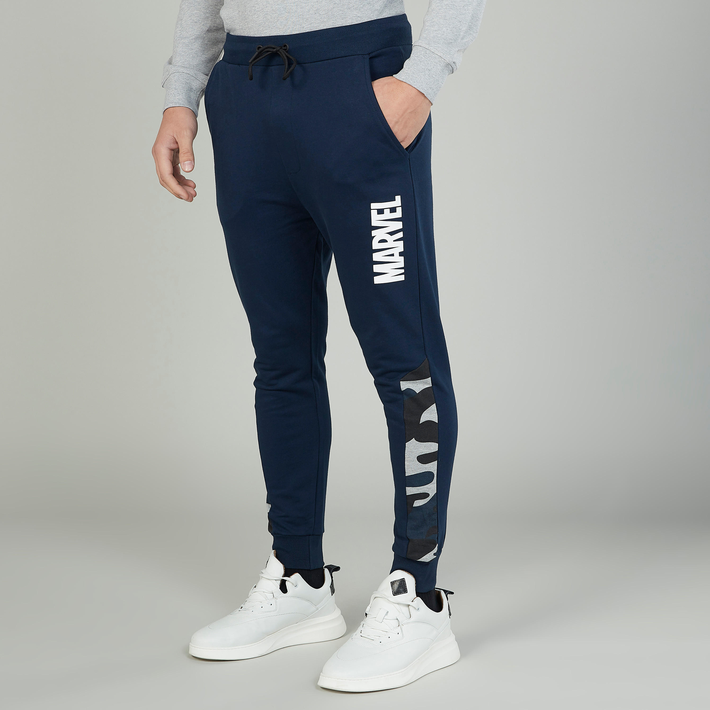 Sustainable Marvel Printed Joggers with Drawstring Waistband-men-clothing-bottoms-joggers-image-1
