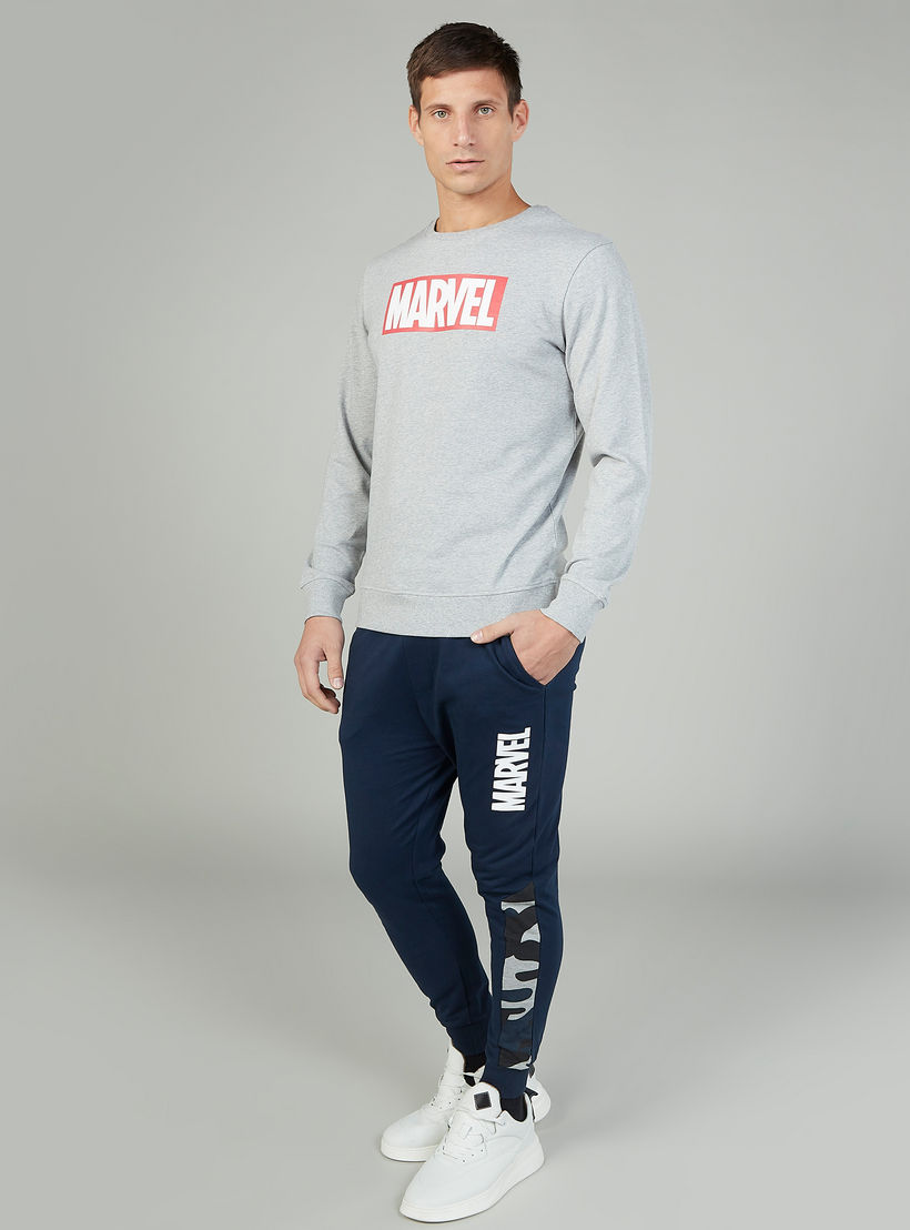 Sustainable Marvel Printed Joggers with Drawstring Waistband-men-clothing-bottoms-joggers-image-2
