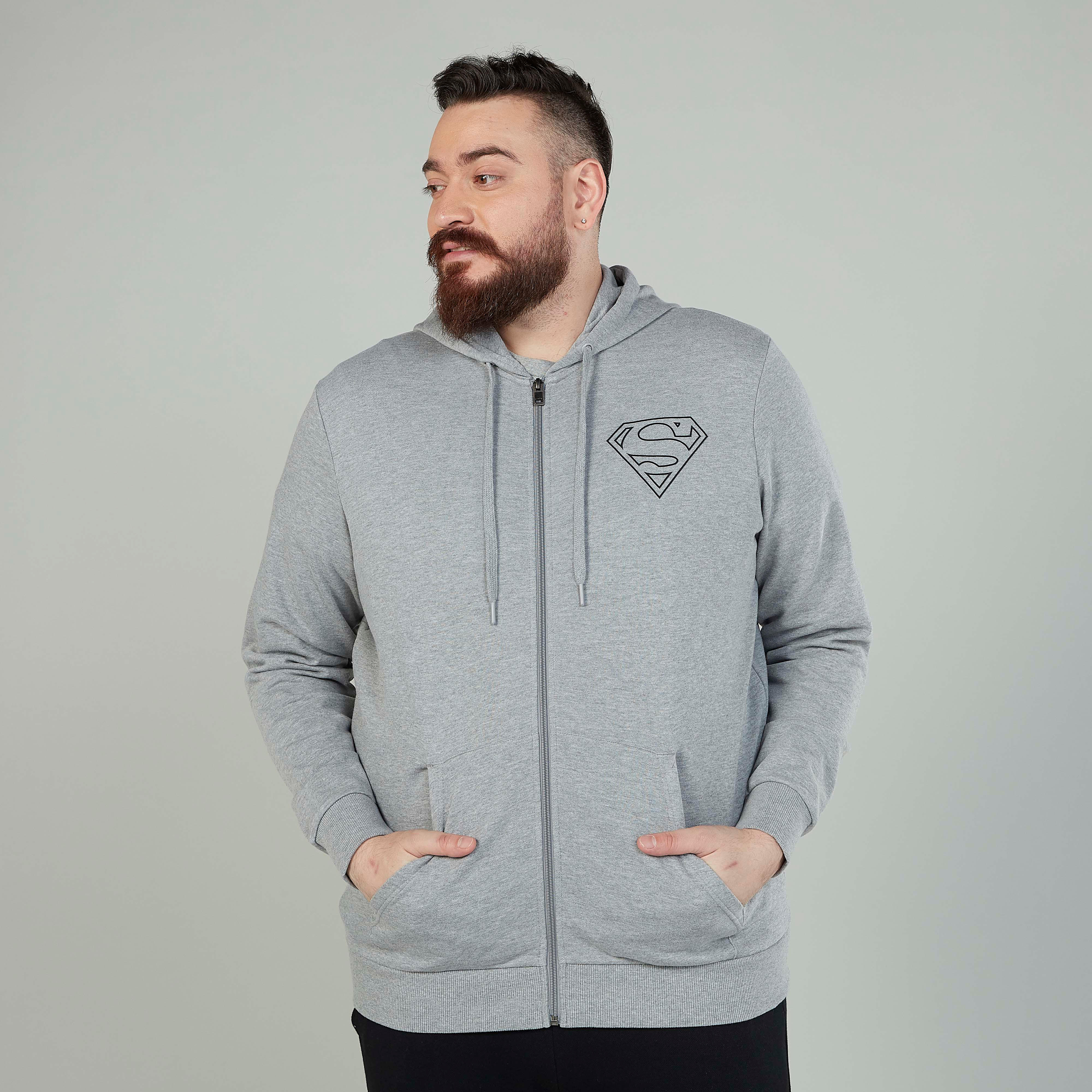 هودي بأكمام طويلة وطبعات سوبر مان-men-winterwear-hoodiesandsweatshirts-image-5