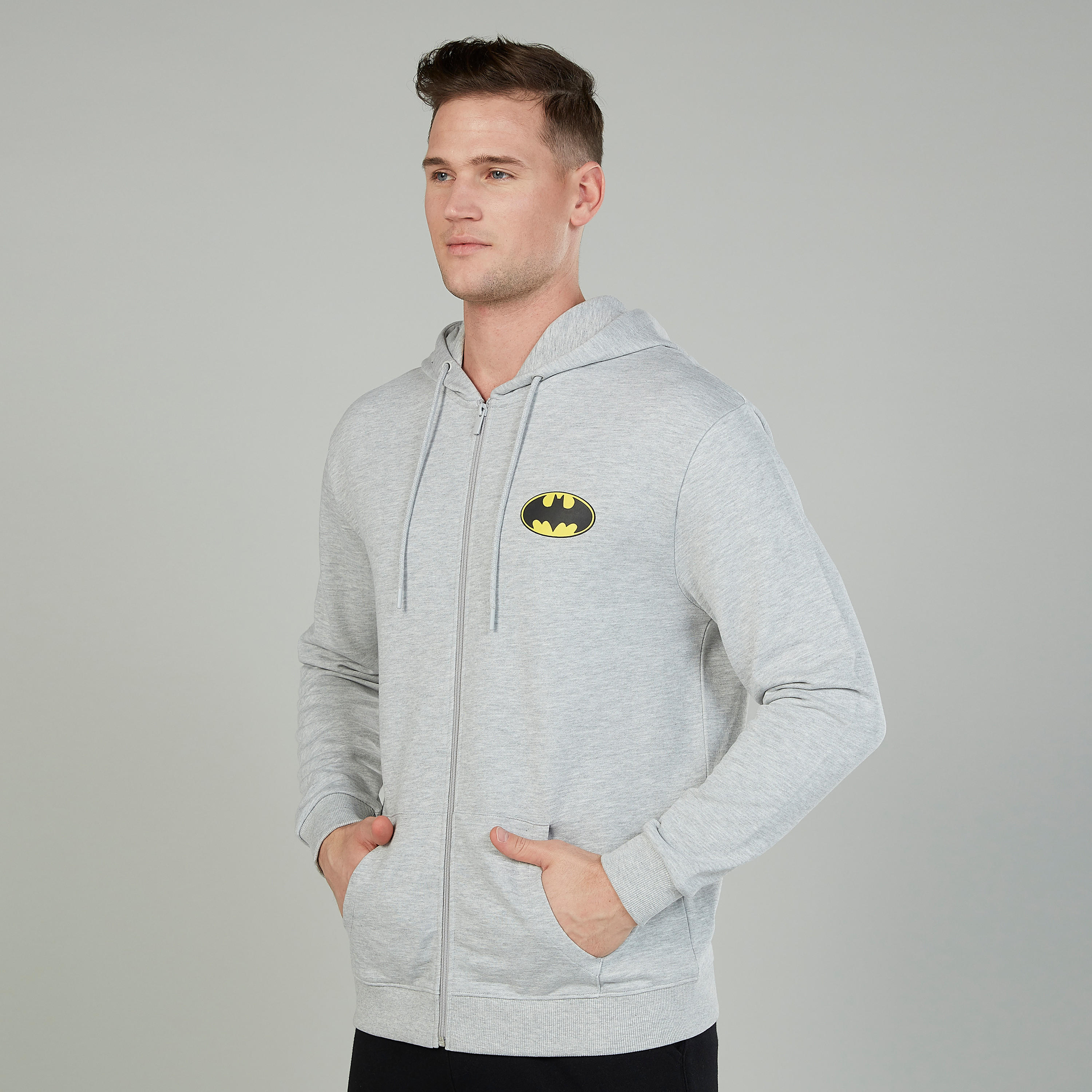 جاكيت بأكمام طويلة وقبعة وطبعات باتمان-men-winterwear-hoodiesandsweatshirts-image-5